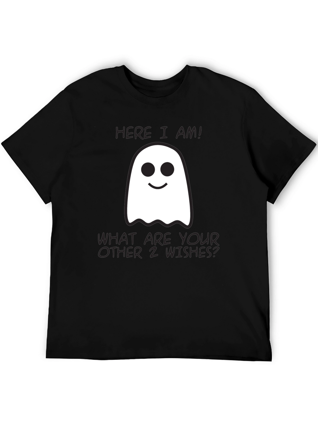 Funny Ghost T-Shirt: Three Wishes Halloween Tee