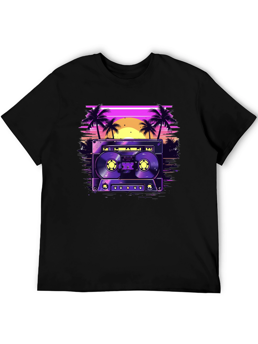 Retro Cassette Beach T-Shirt