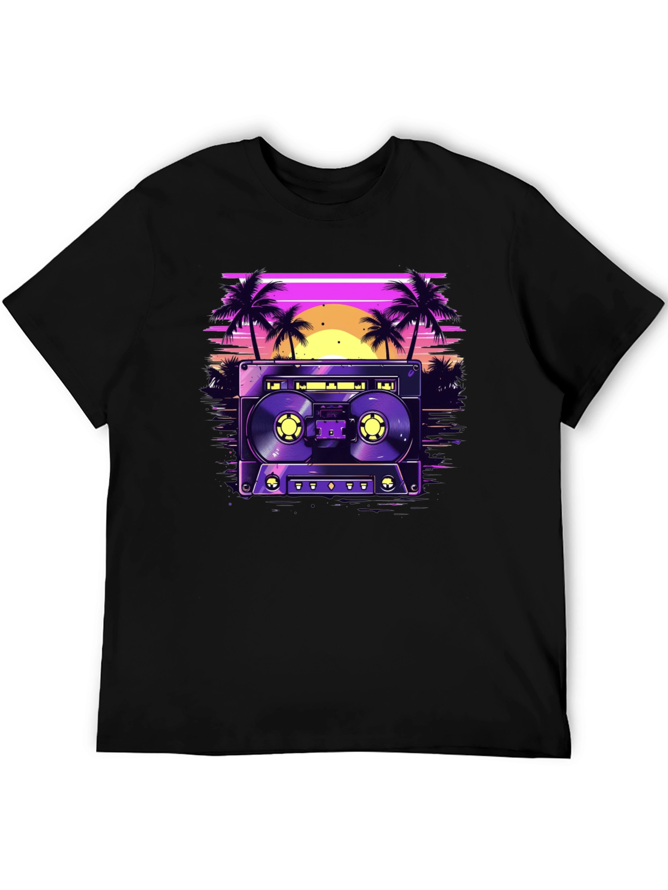 Retro Cassette Beach T-Shirt