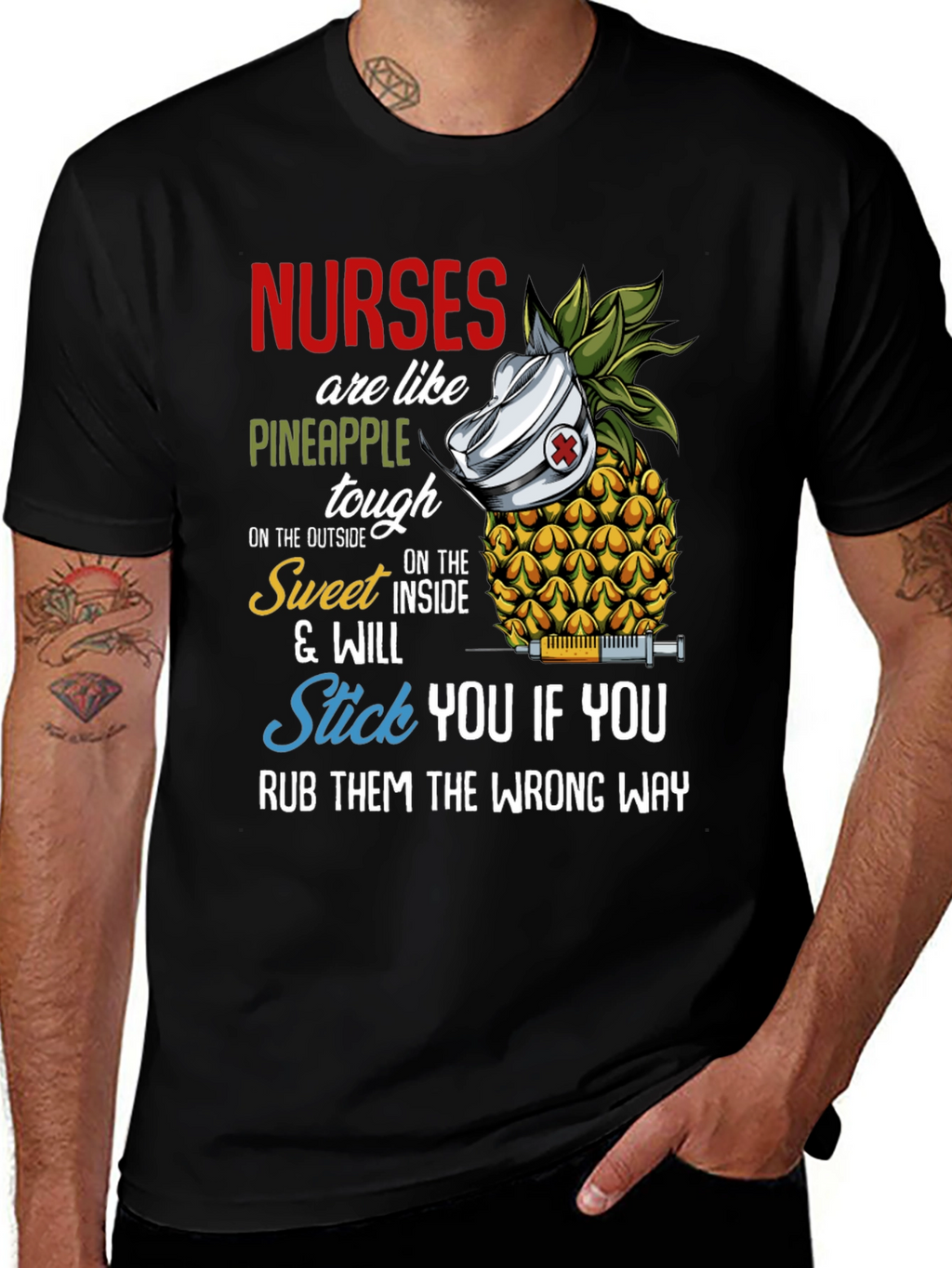 Nurses Are Like Pineapple Funny T-Shirt