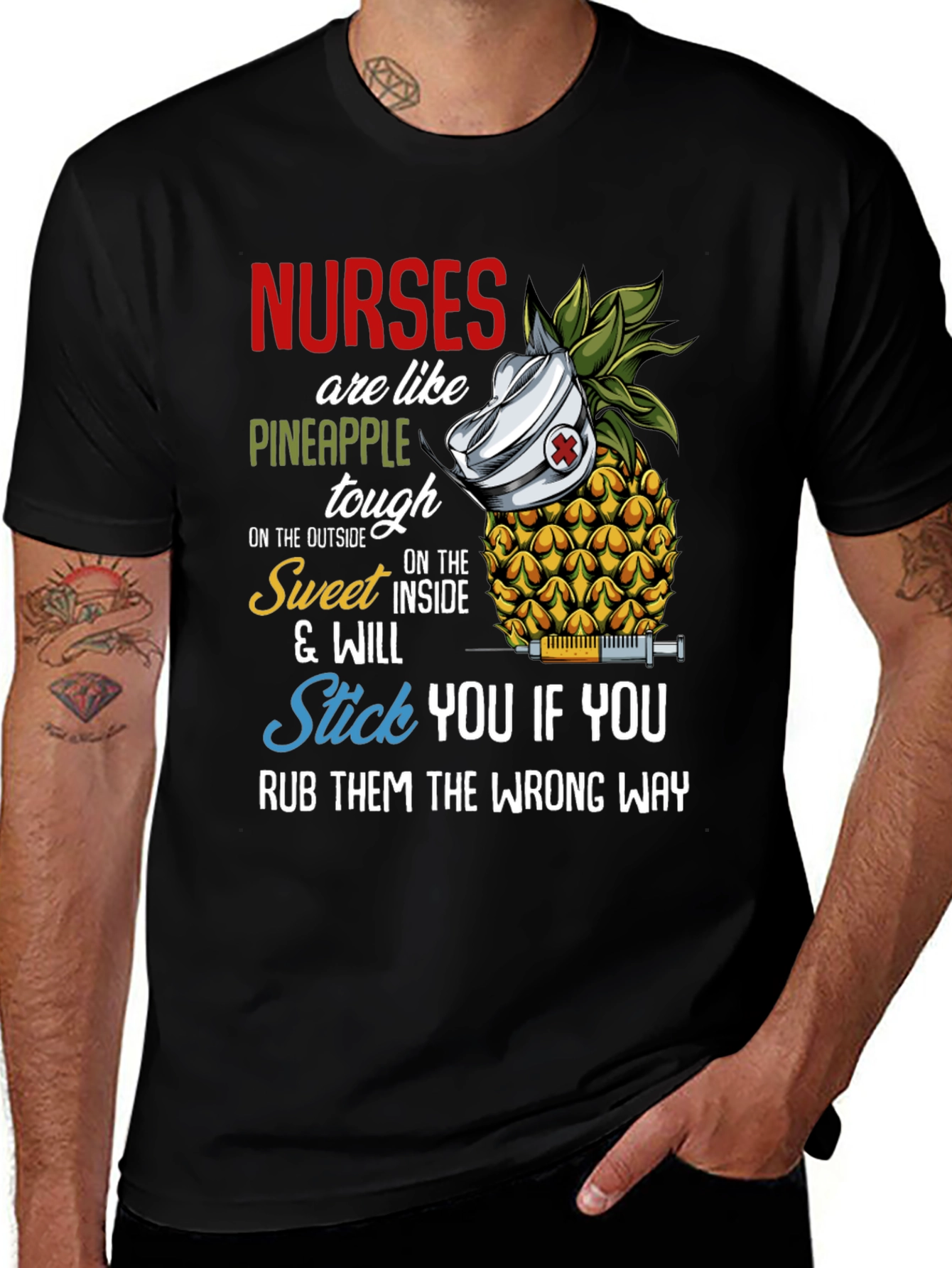 Nurses Are Like Pineapple Funny T-Shirt