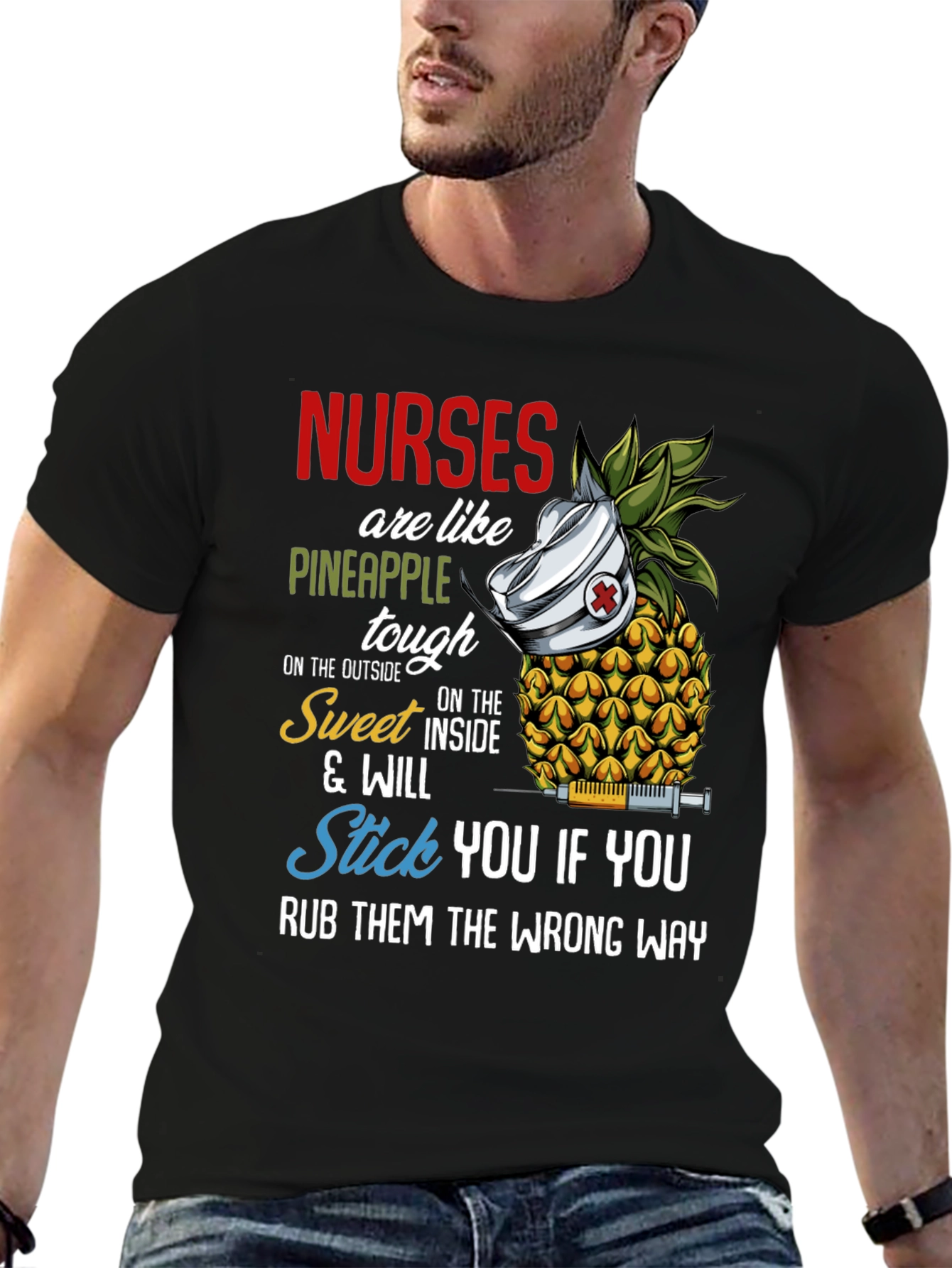 Nurses Are Like Pineapple Funny T-Shirt