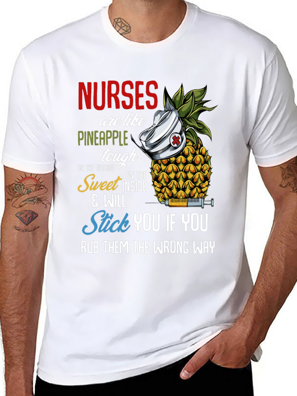 Nurses Are Like Pineapple Funny T-Shirt