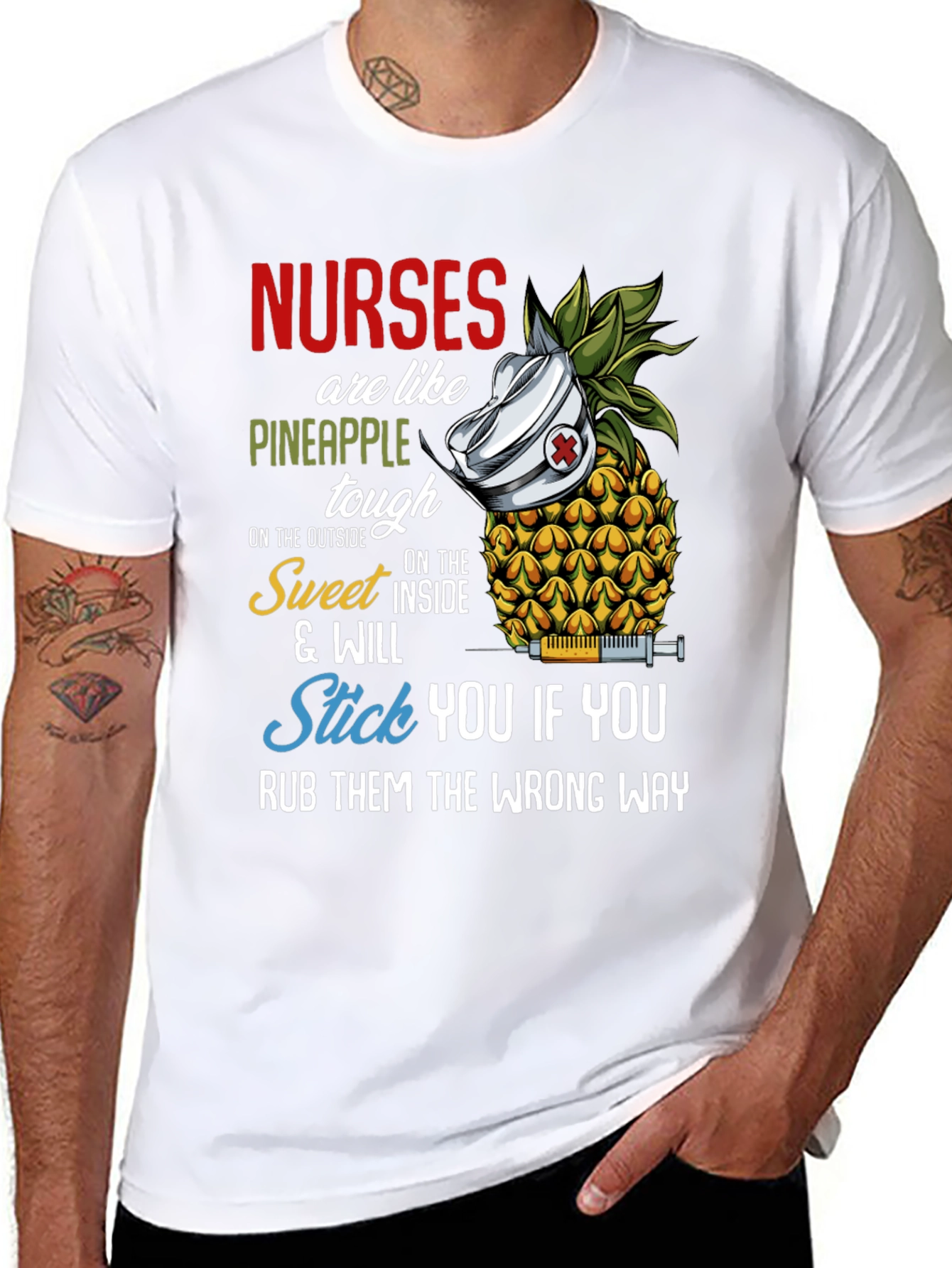 Nurses Are Like Pineapple Funny T-Shirt