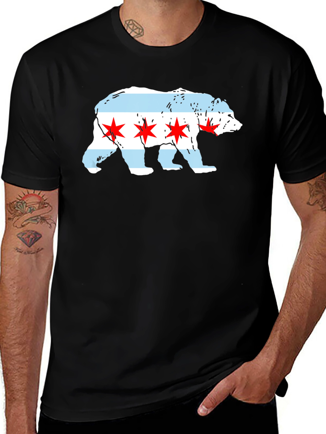 Chicago Bear Flag T-Shirt