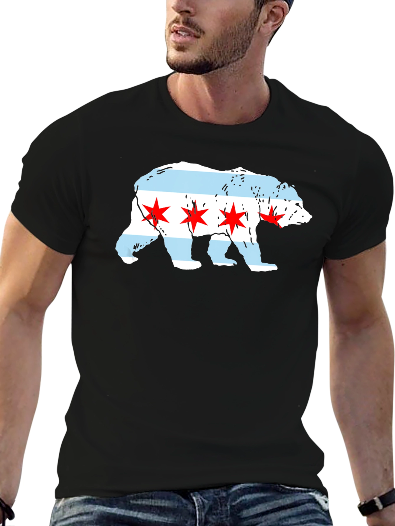 Chicago Bear Flag T-Shirt