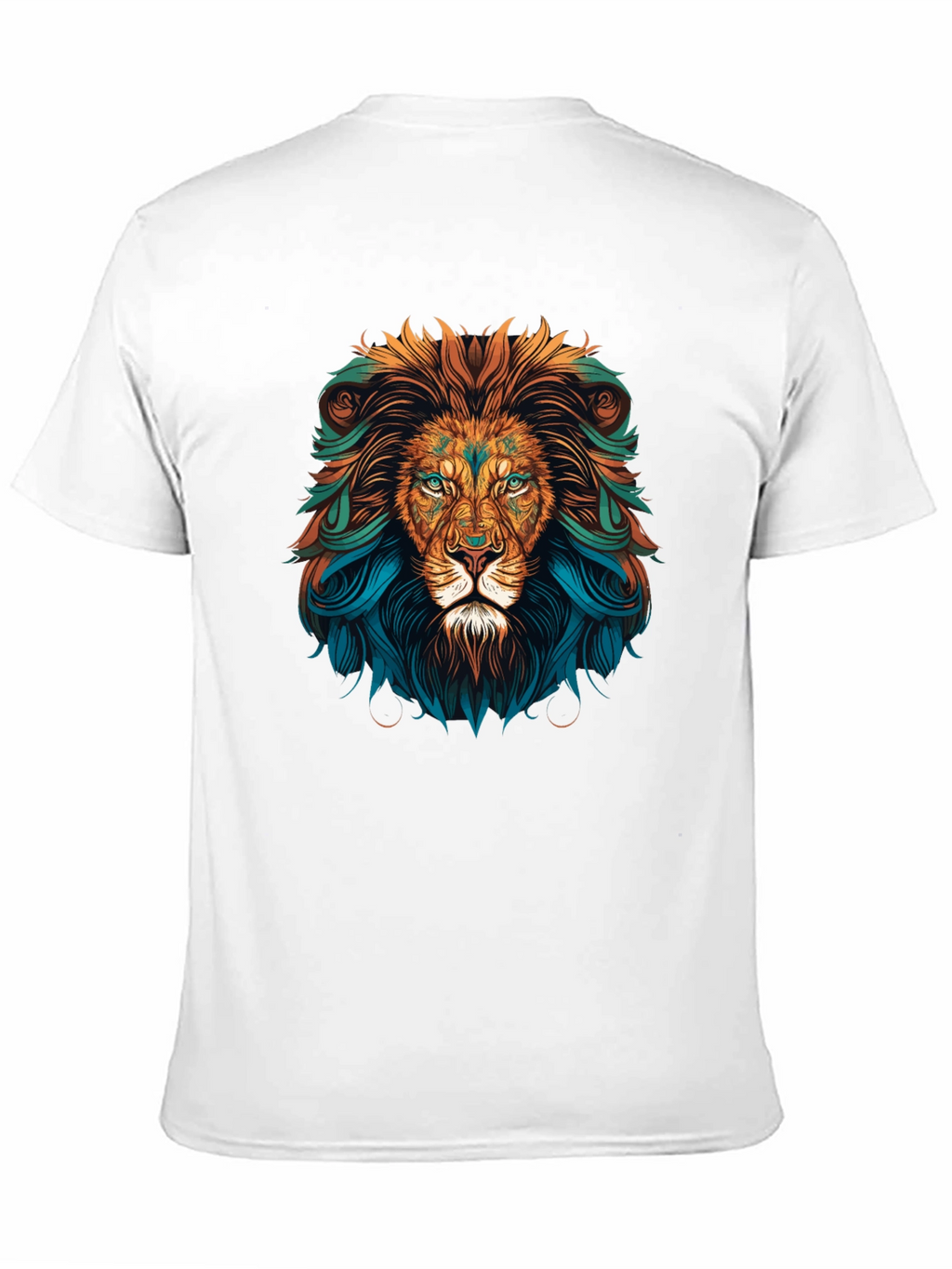 Lion Head Graphic Tee - Bold Artistic Design