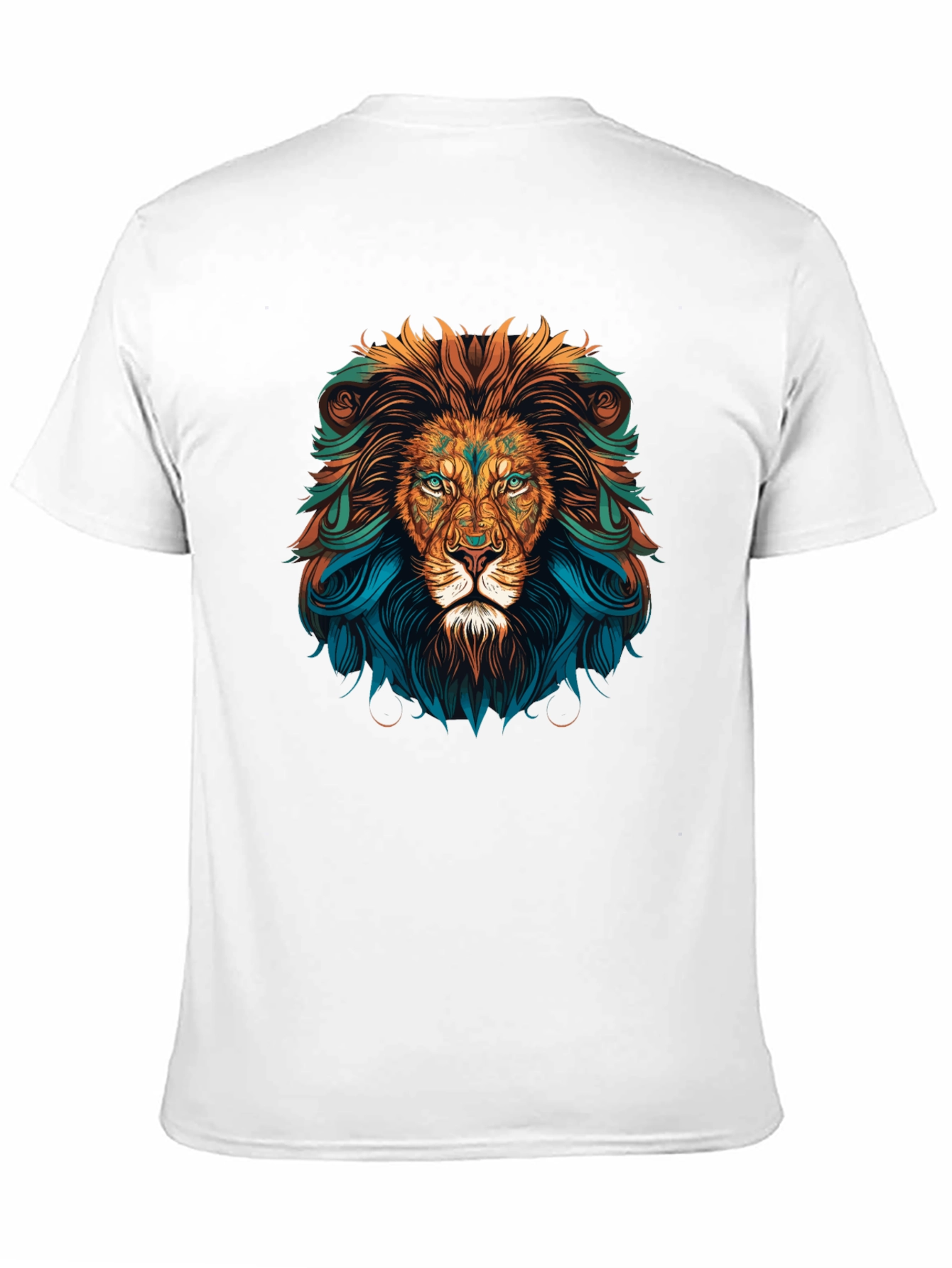 Lion Head Graphic Tee - Bold Artistic Design
