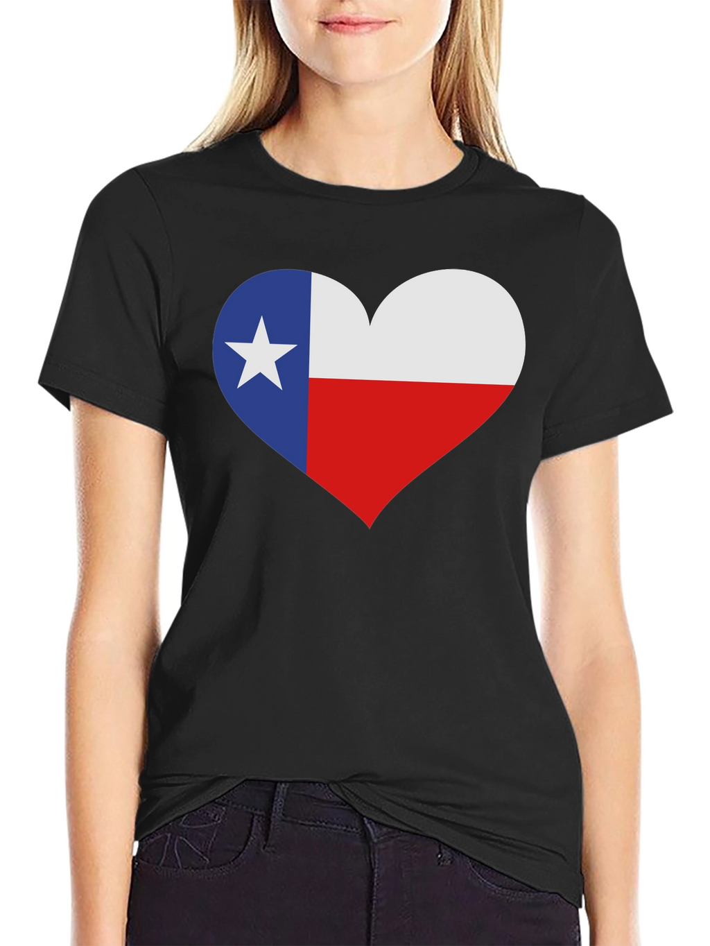 Texas Flag Heart T-Shirt - State Pride Tee