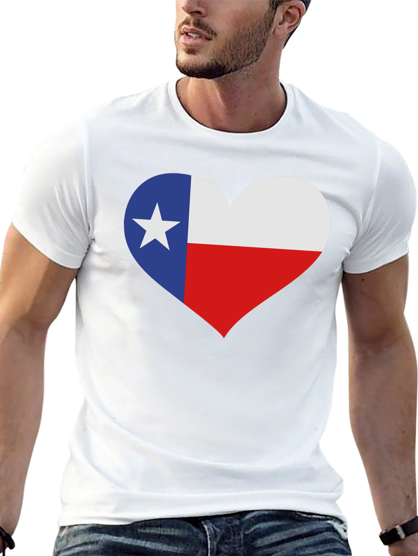Texas Flag Heart T-Shirt - State Pride Tee
