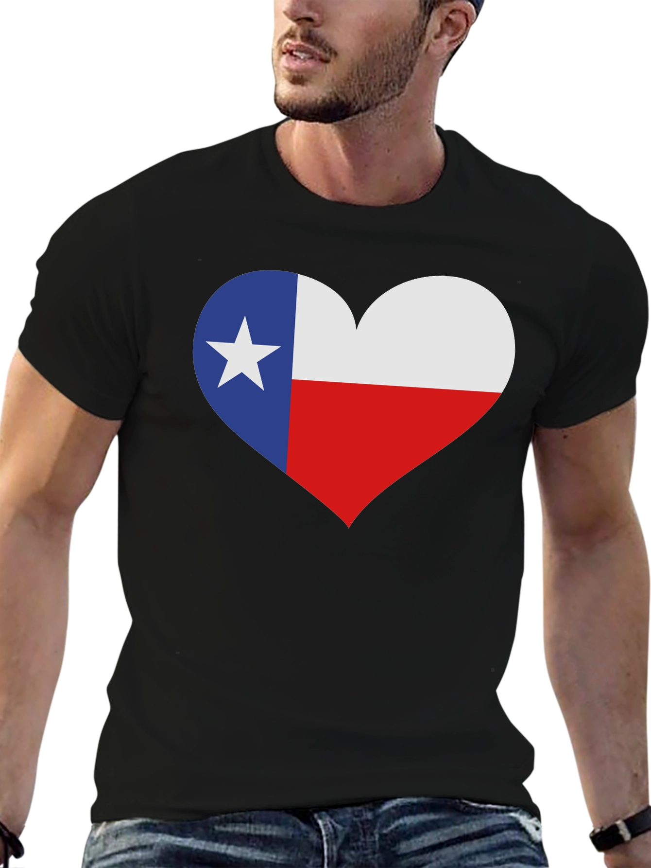 Texas Flag Heart T-Shirt - State Pride Tee