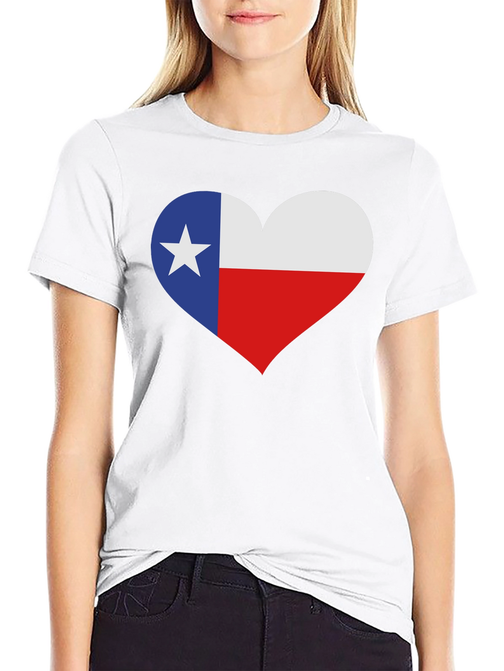 Texas Flag Heart T-Shirt - State Pride Tee