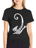Celtic Knot Lizard Graphic Tee - Black Cotton Shirt