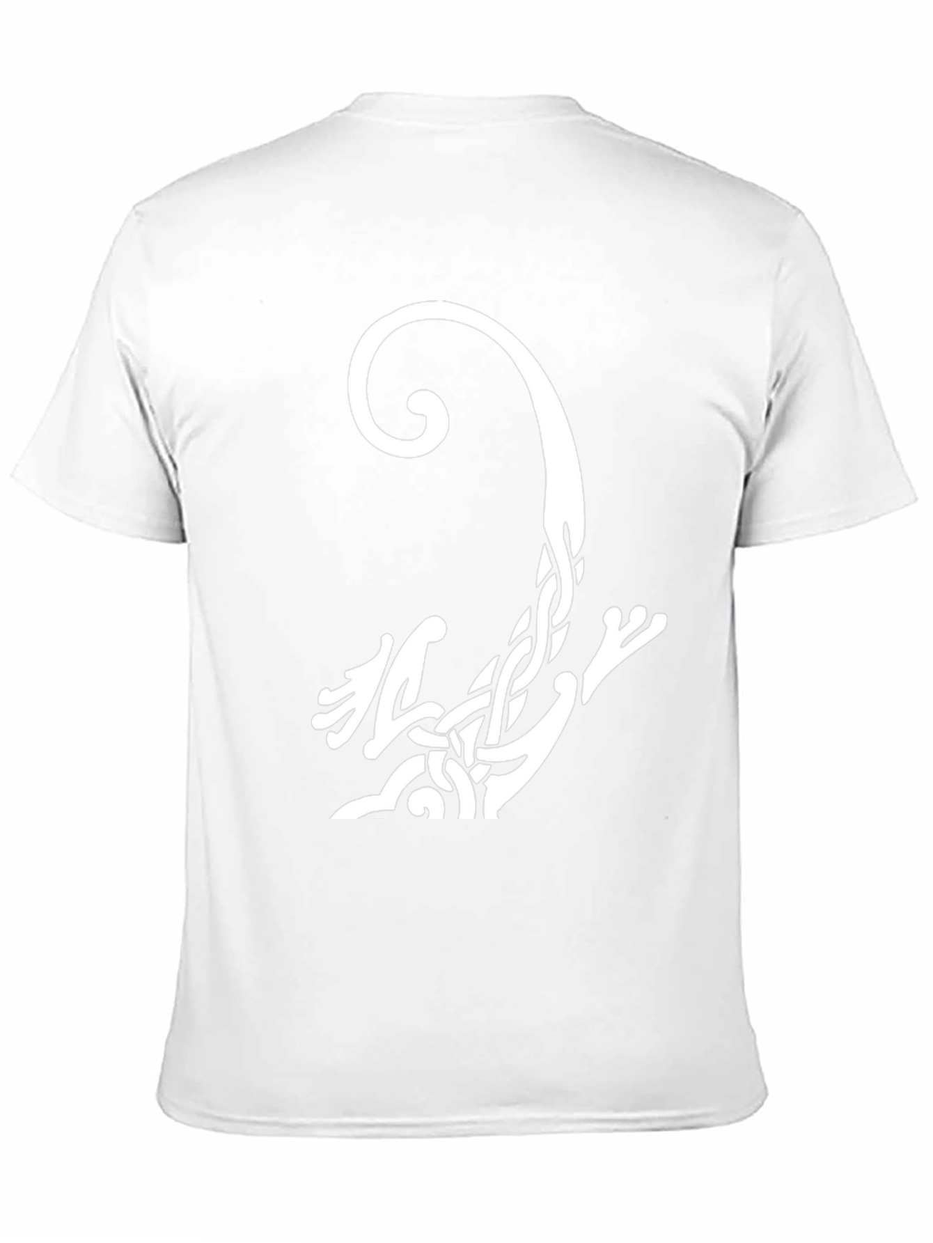 Celtic Knot Lizard Graphic Tee - Black Cotton Shirt