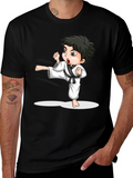 Karate Kid Graphic Tee - Black Martial Arts T-Shirt