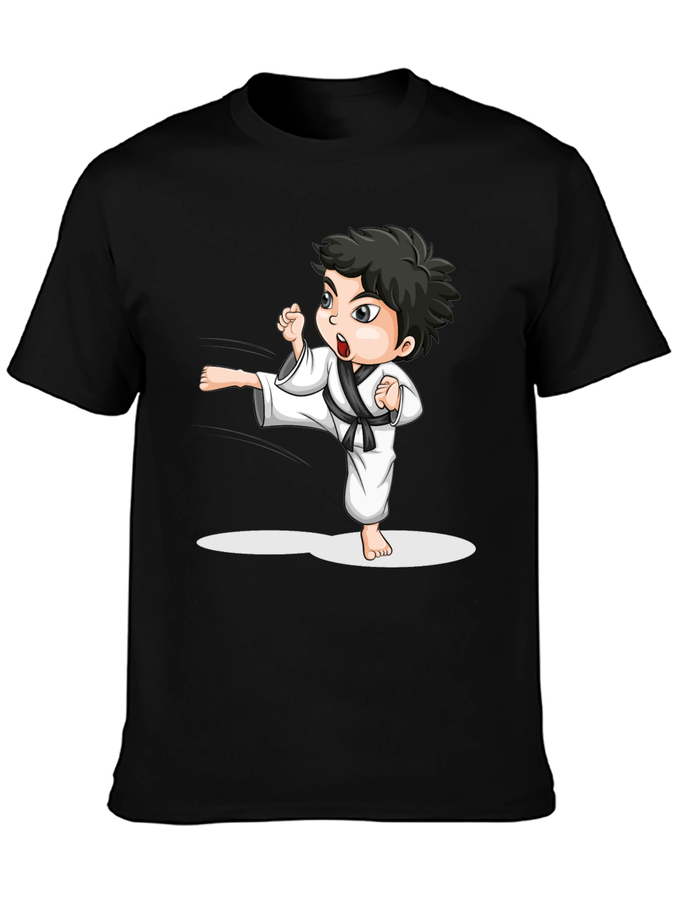 Karate Kid Graphic Tee - Black Martial Arts T-Shirt