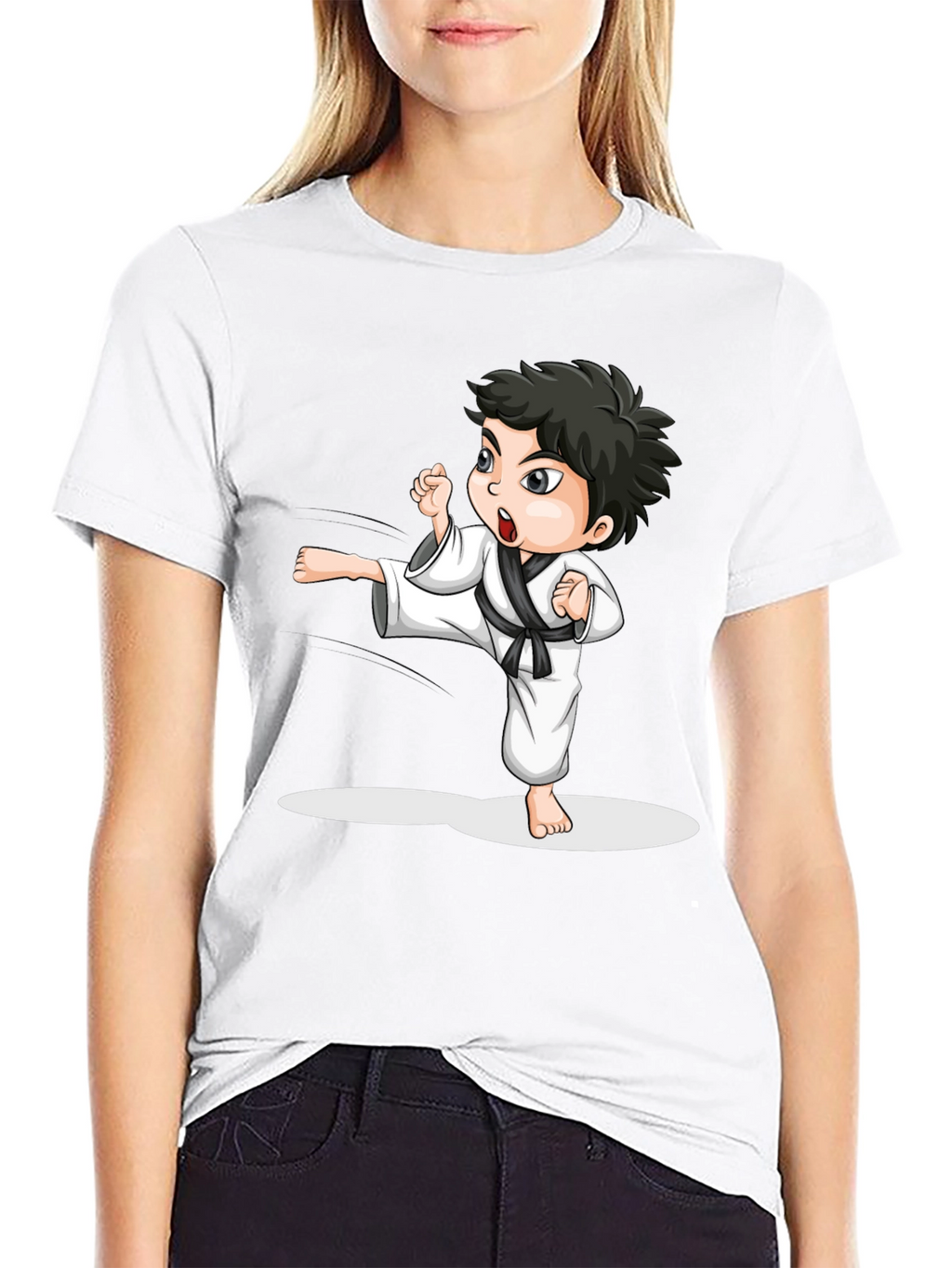 Karate Kid Graphic Tee - Black Martial Arts T-Shirt