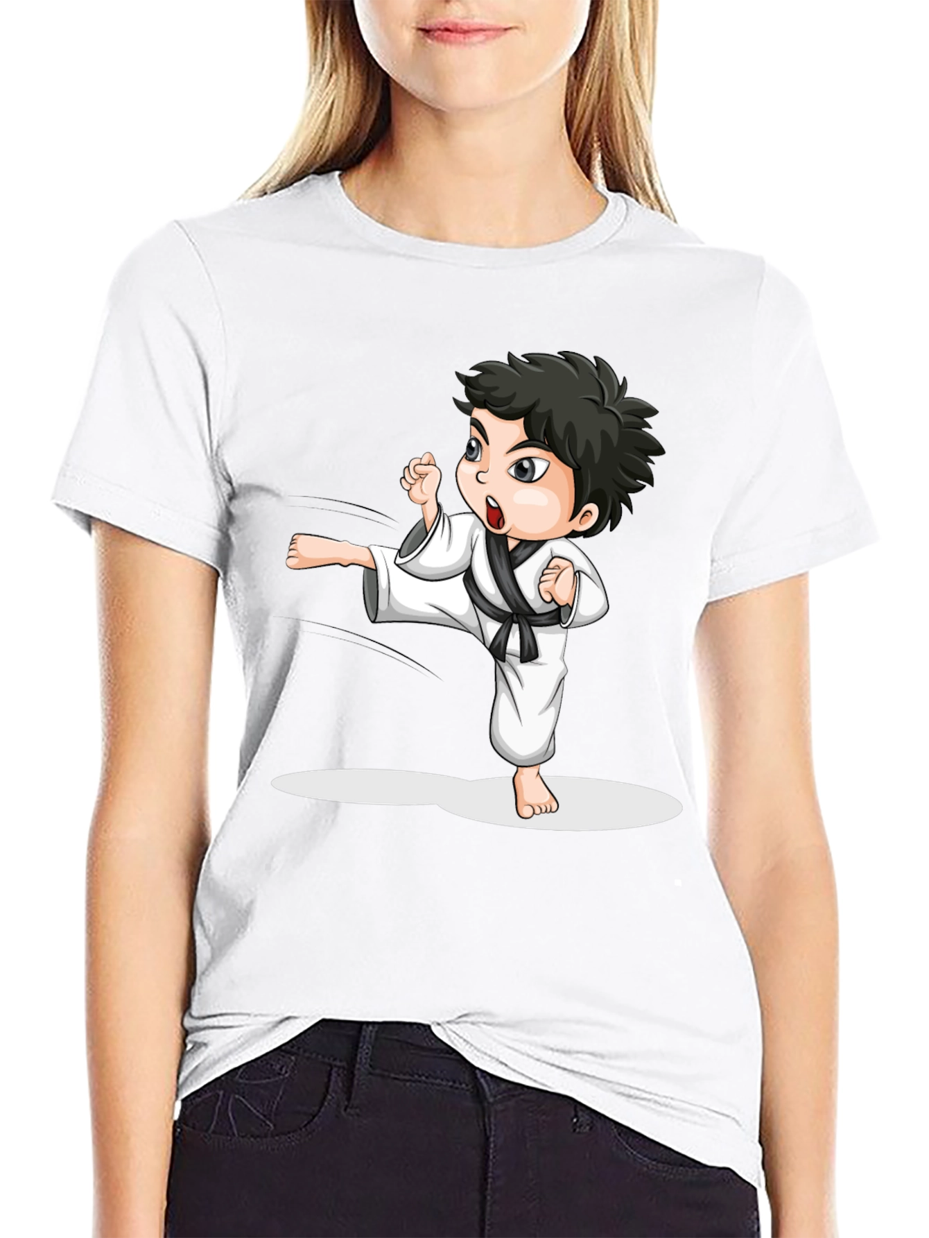 Karate Kid Graphic Tee - Black Martial Arts T-Shirt