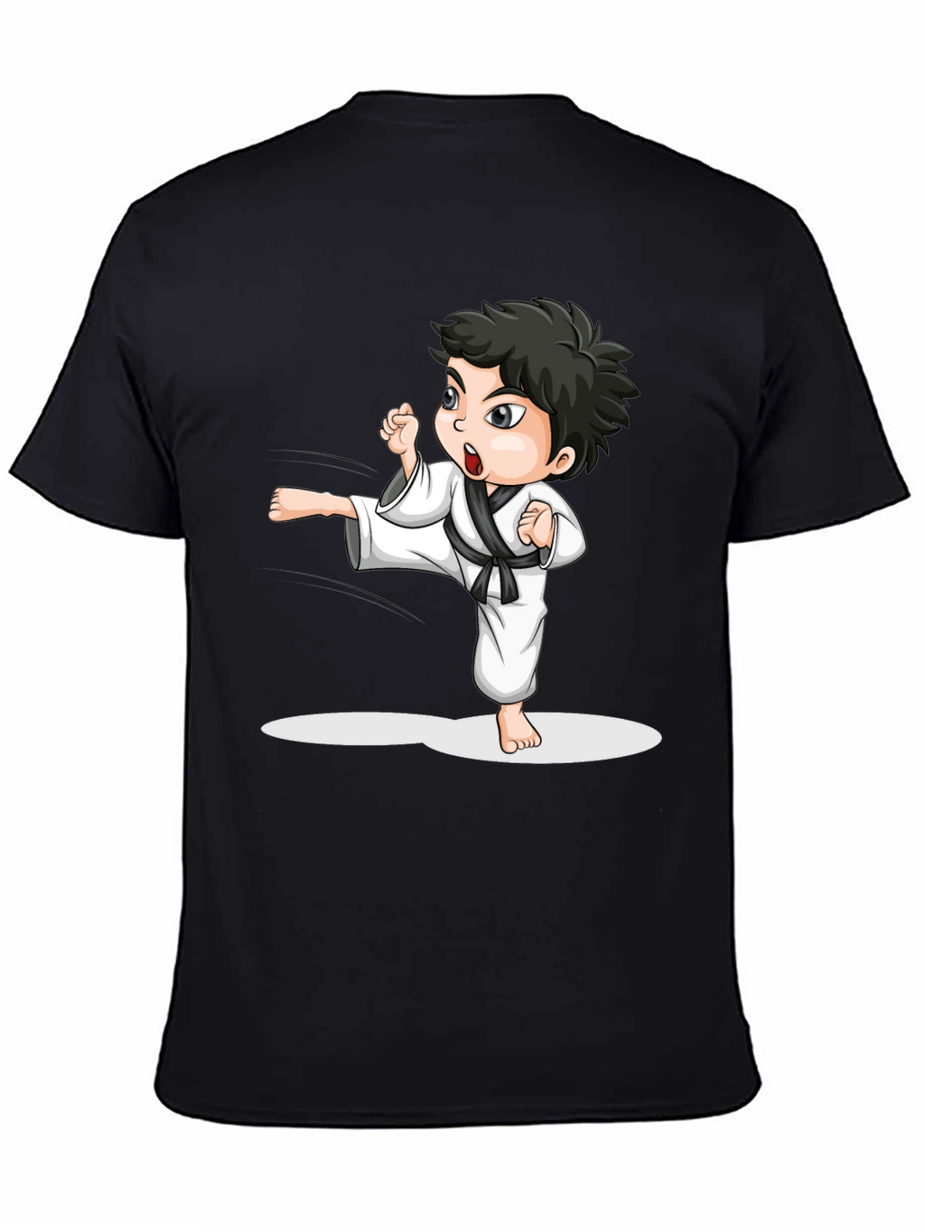 Karate Kid Graphic Tee - Black Martial Arts T-Shirt