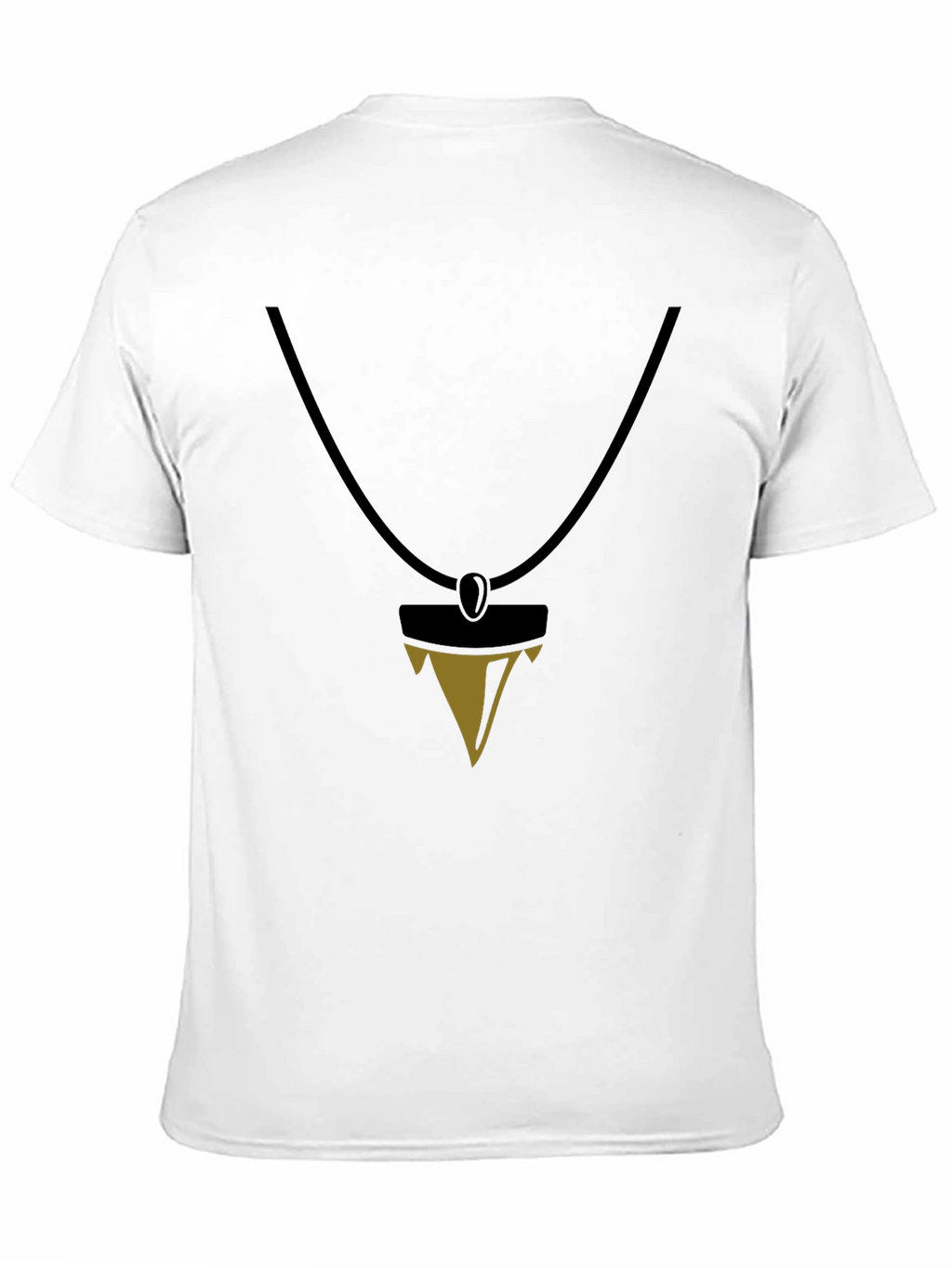 Black T-Shirt with Pendant Design