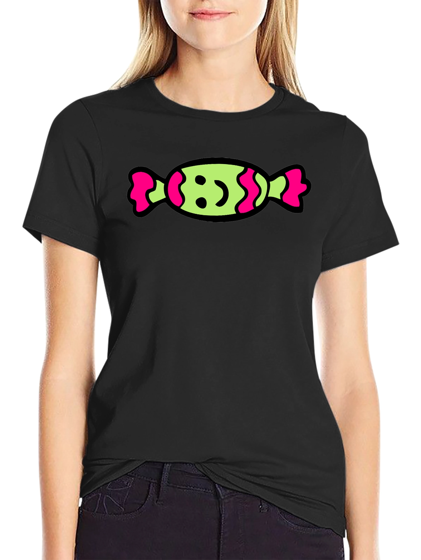 Candy Graphic T-Shirt - Fun & Playful Design