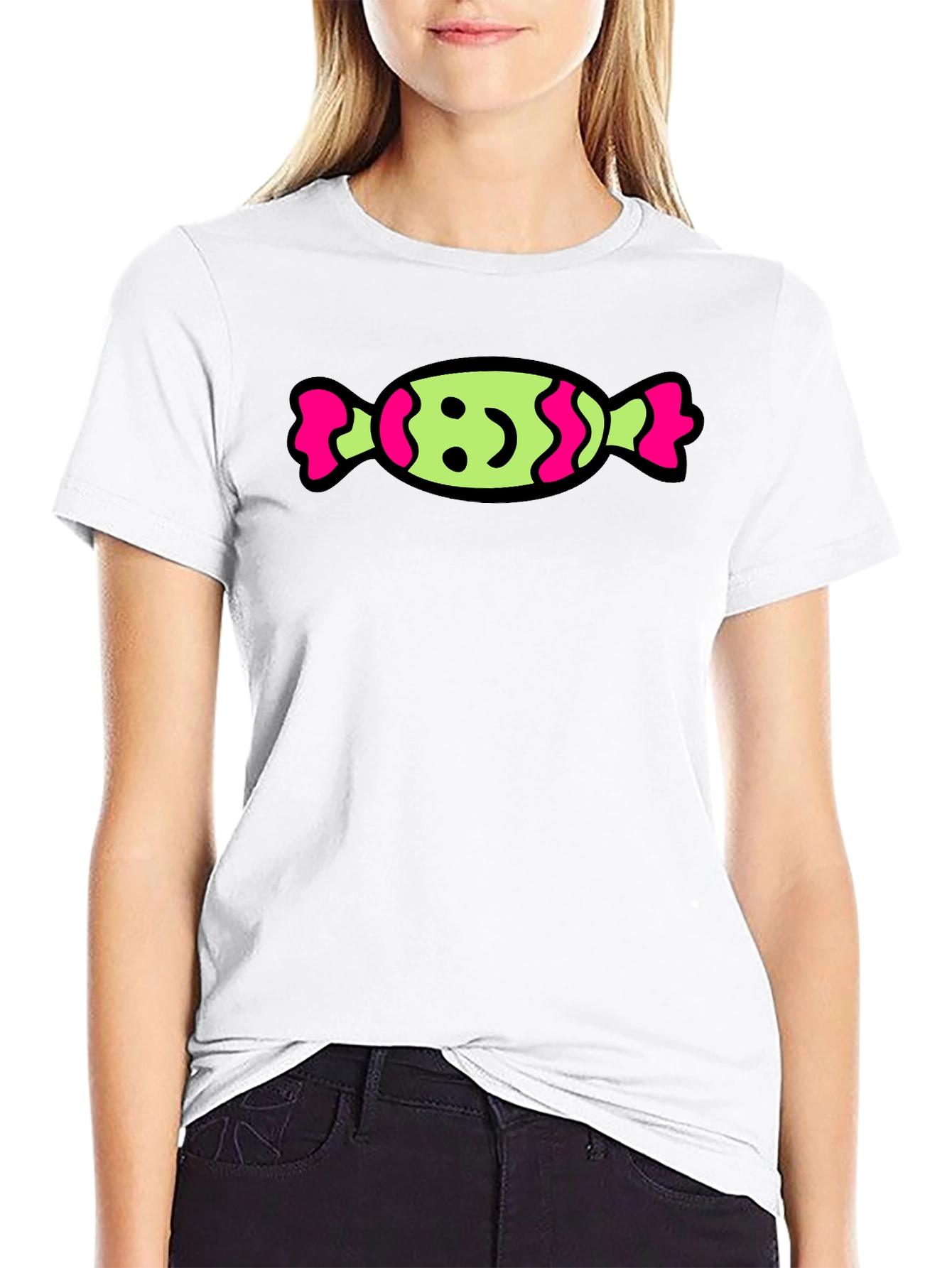 Candy Graphic T-Shirt - Fun & Playful Design