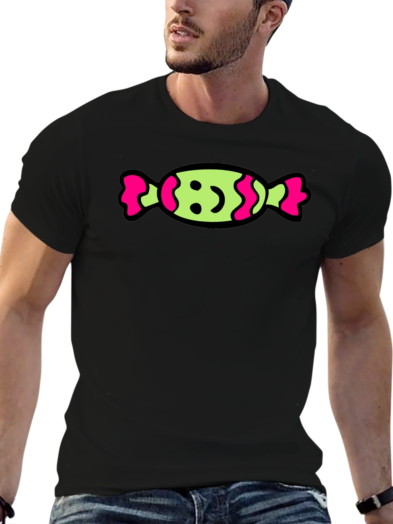 Candy Graphic T-Shirt - Fun & Playful Design