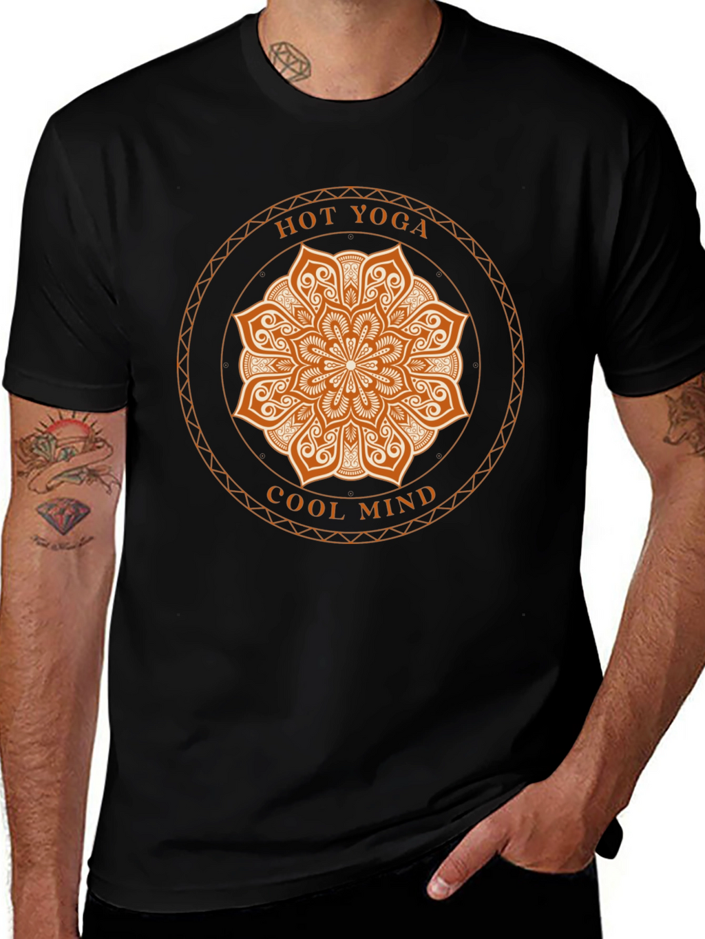 Hot Yoga Cool Mind Graphic Tee