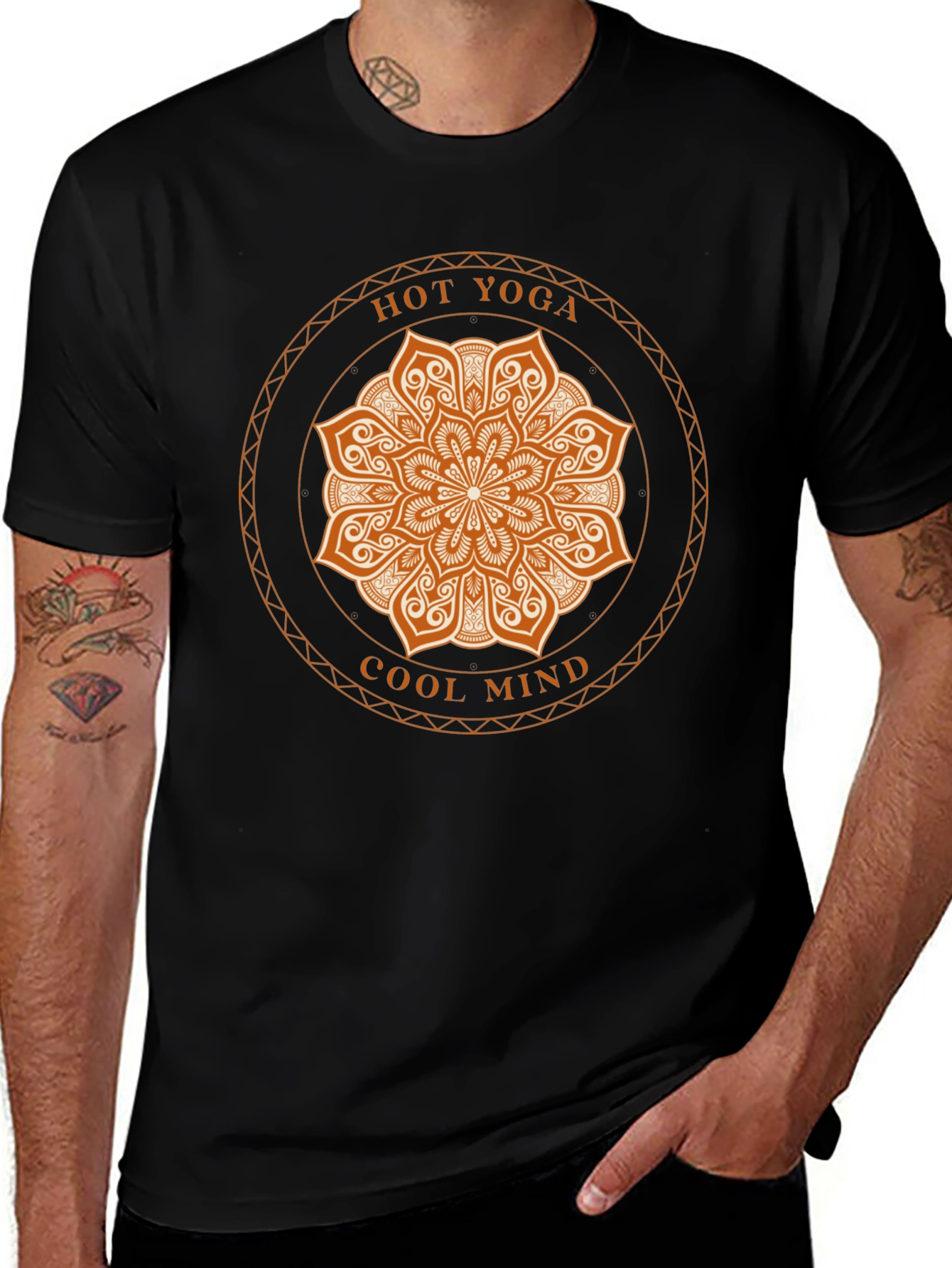 Hot Yoga Cool Mind Graphic Tee