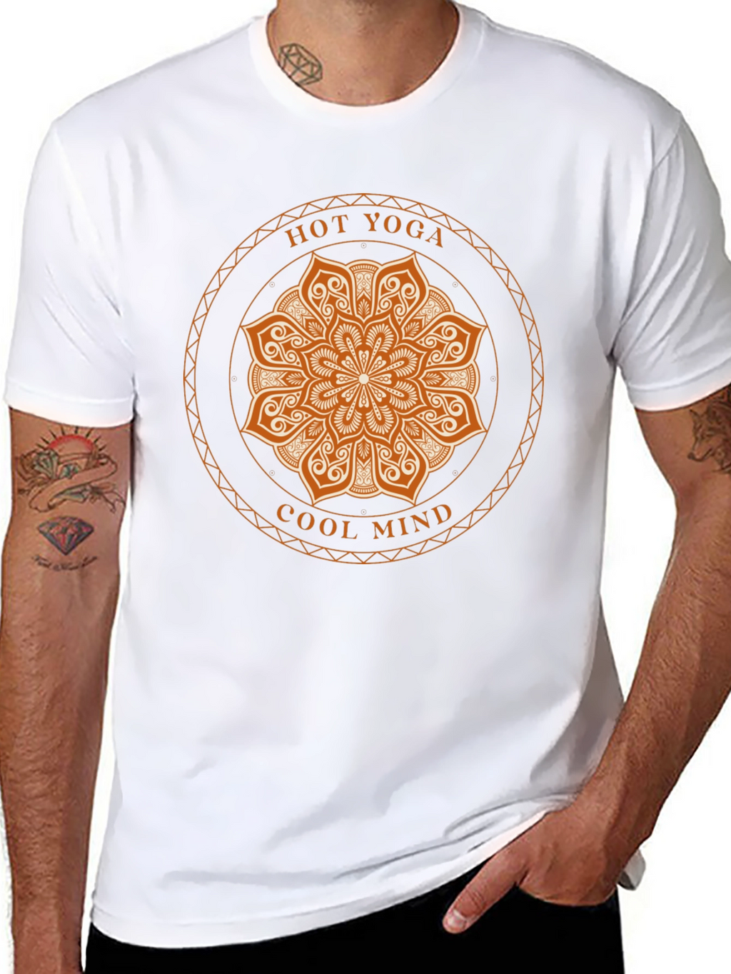 Hot Yoga Cool Mind Graphic Tee