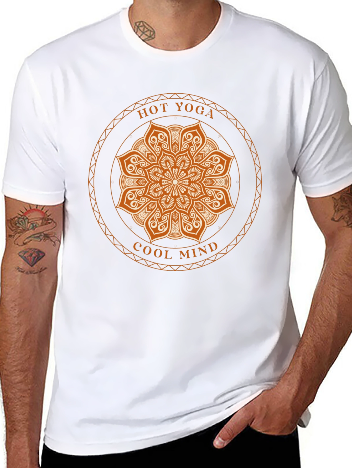 Hot Yoga Cool Mind Graphic Tee