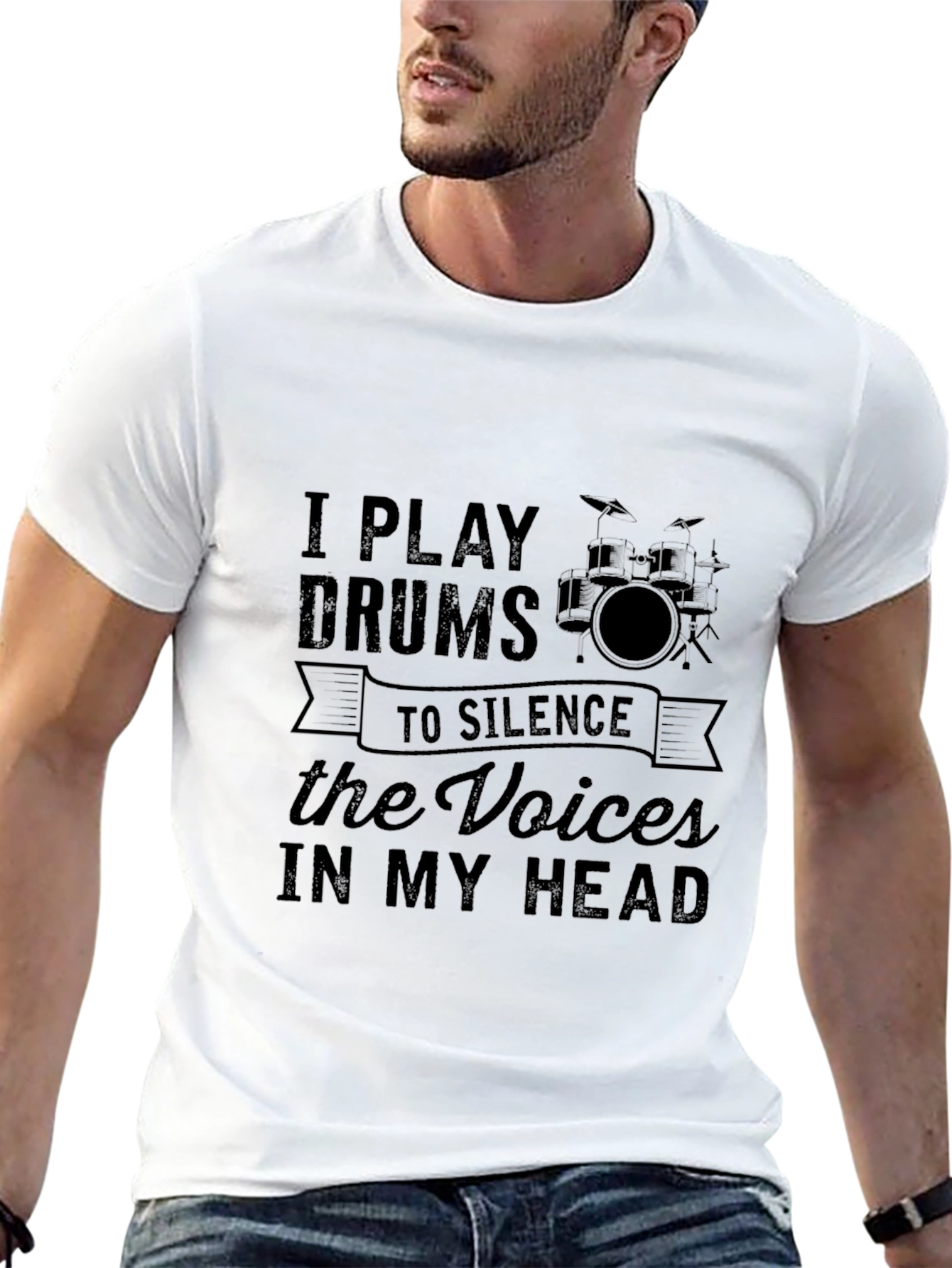 Drummer T-Shirt - Silence the Voices