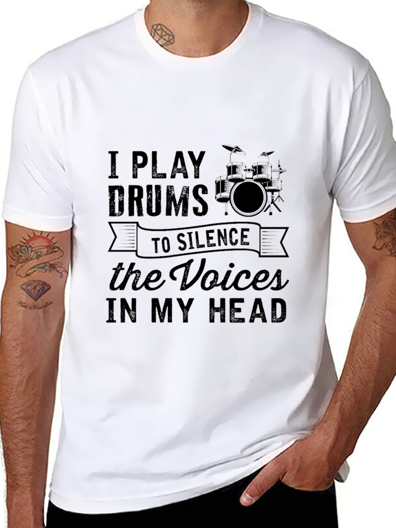 Drummer T-Shirt - Silence the Voices