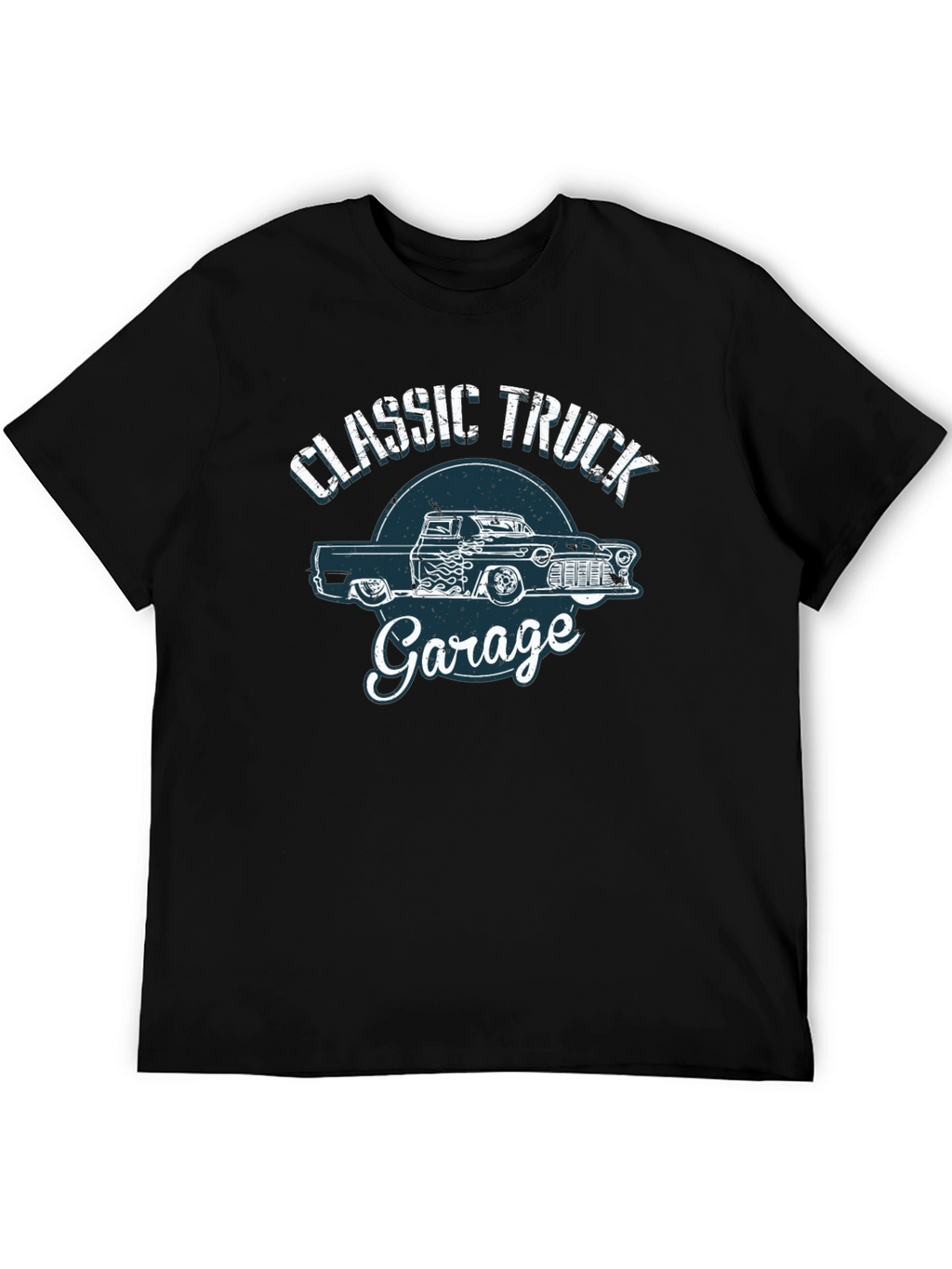 Classic Truck Garage Black T-Shirt
