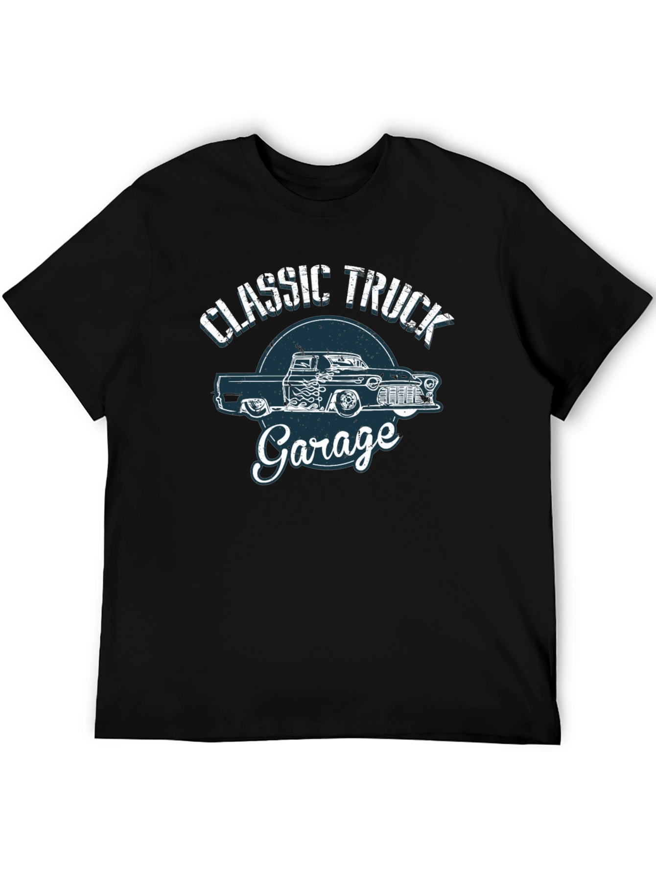 Classic Truck Garage Black T-Shirt