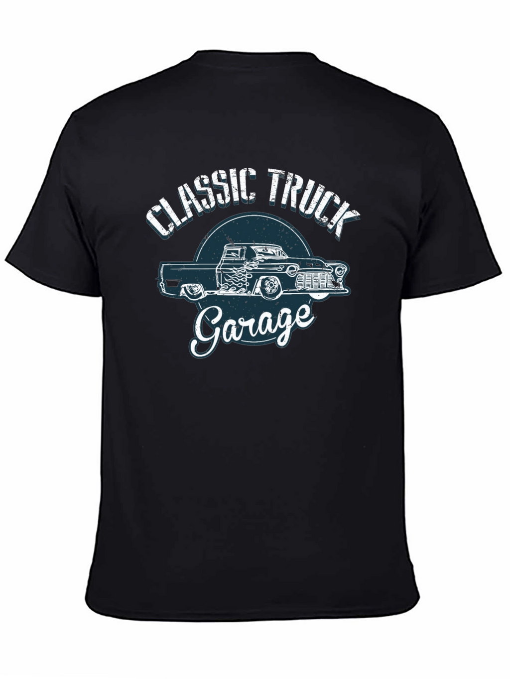Classic Truck Garage Black T-Shirt