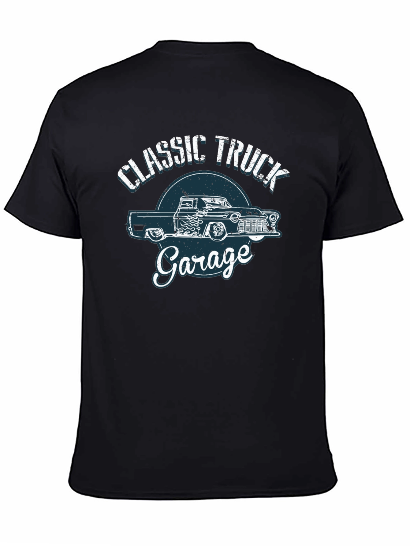 Classic Truck Garage Black T-Shirt