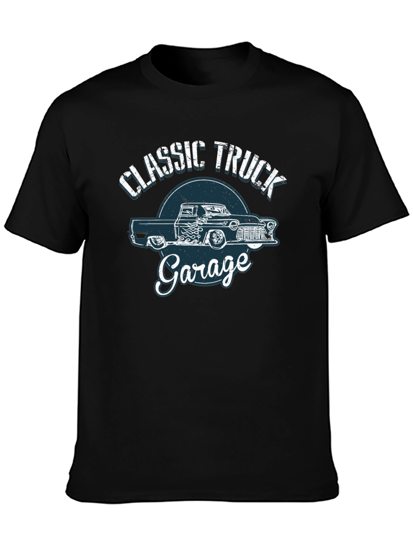 Classic Truck Garage Black T-Shirt
