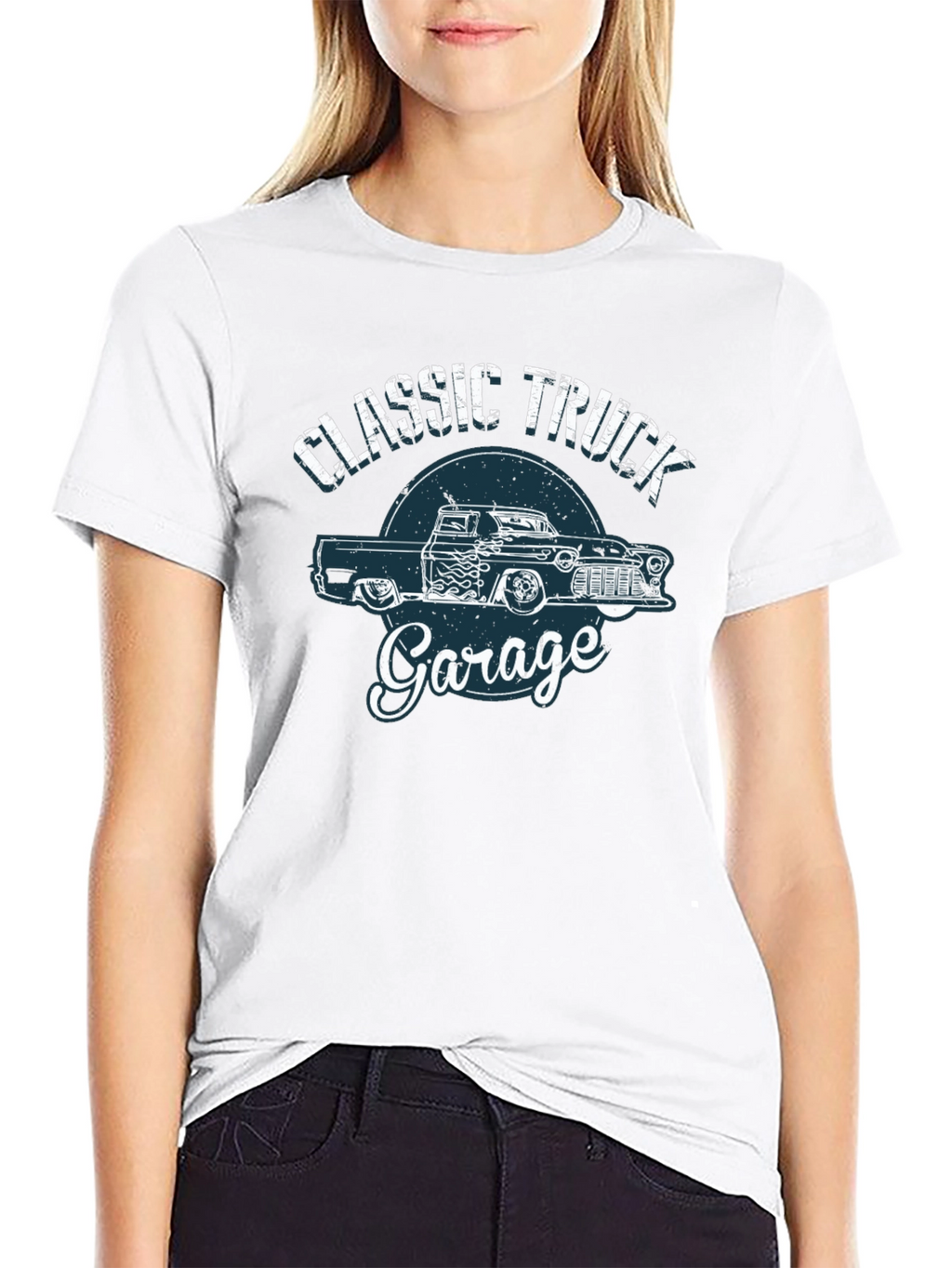 Classic Truck Garage Black T-Shirt