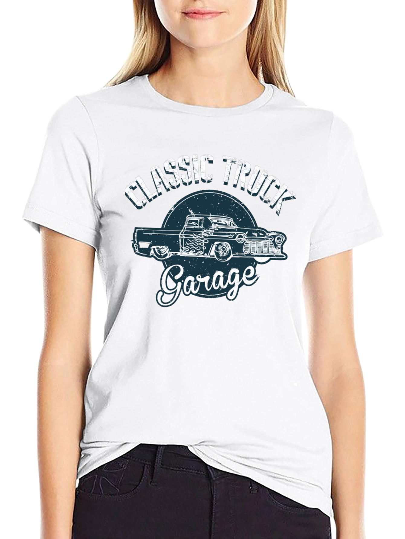 Classic Truck Garage Black T-Shirt