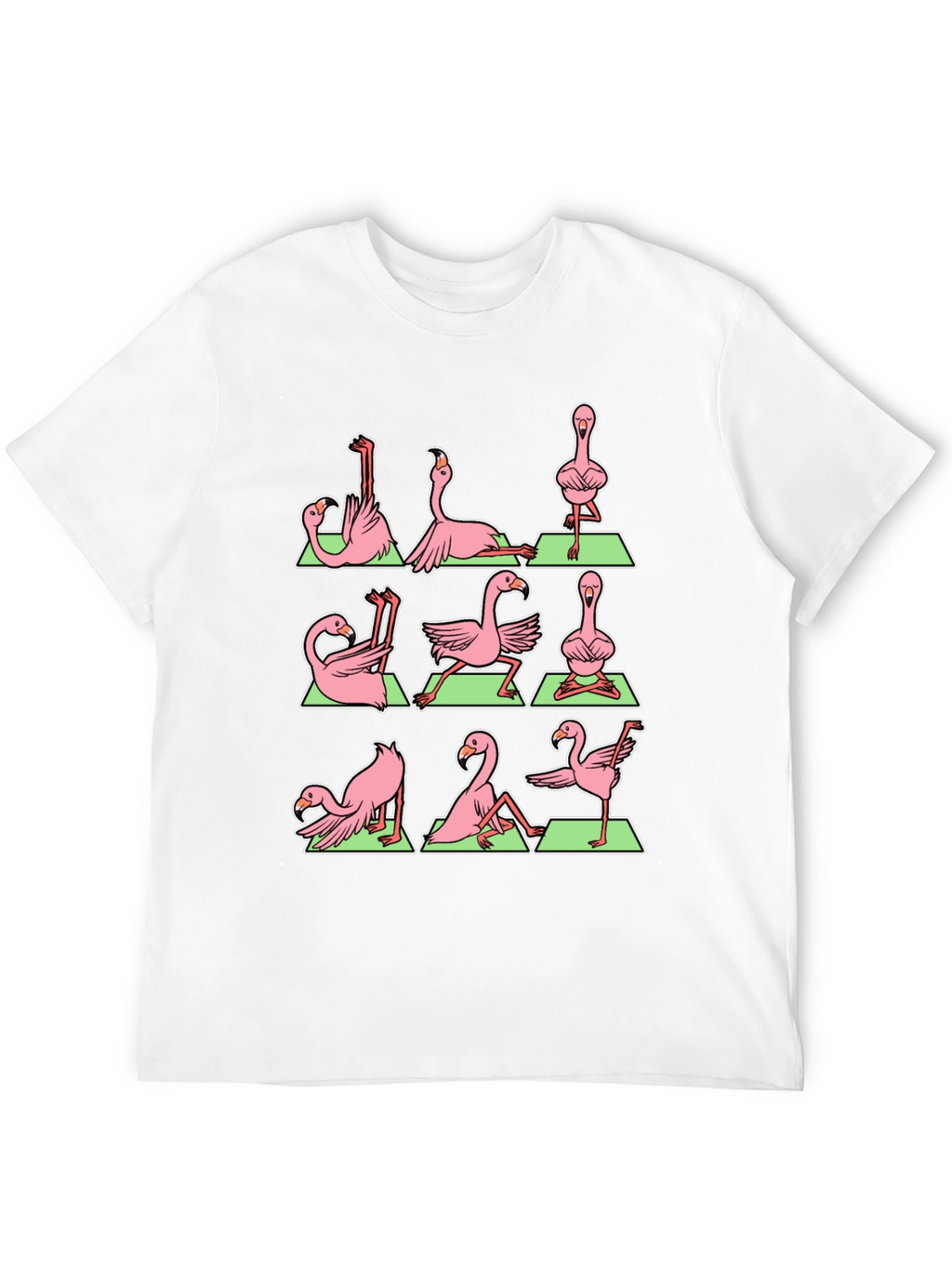 Yoga Flamingo T-Shirt - Black Graphic Tee