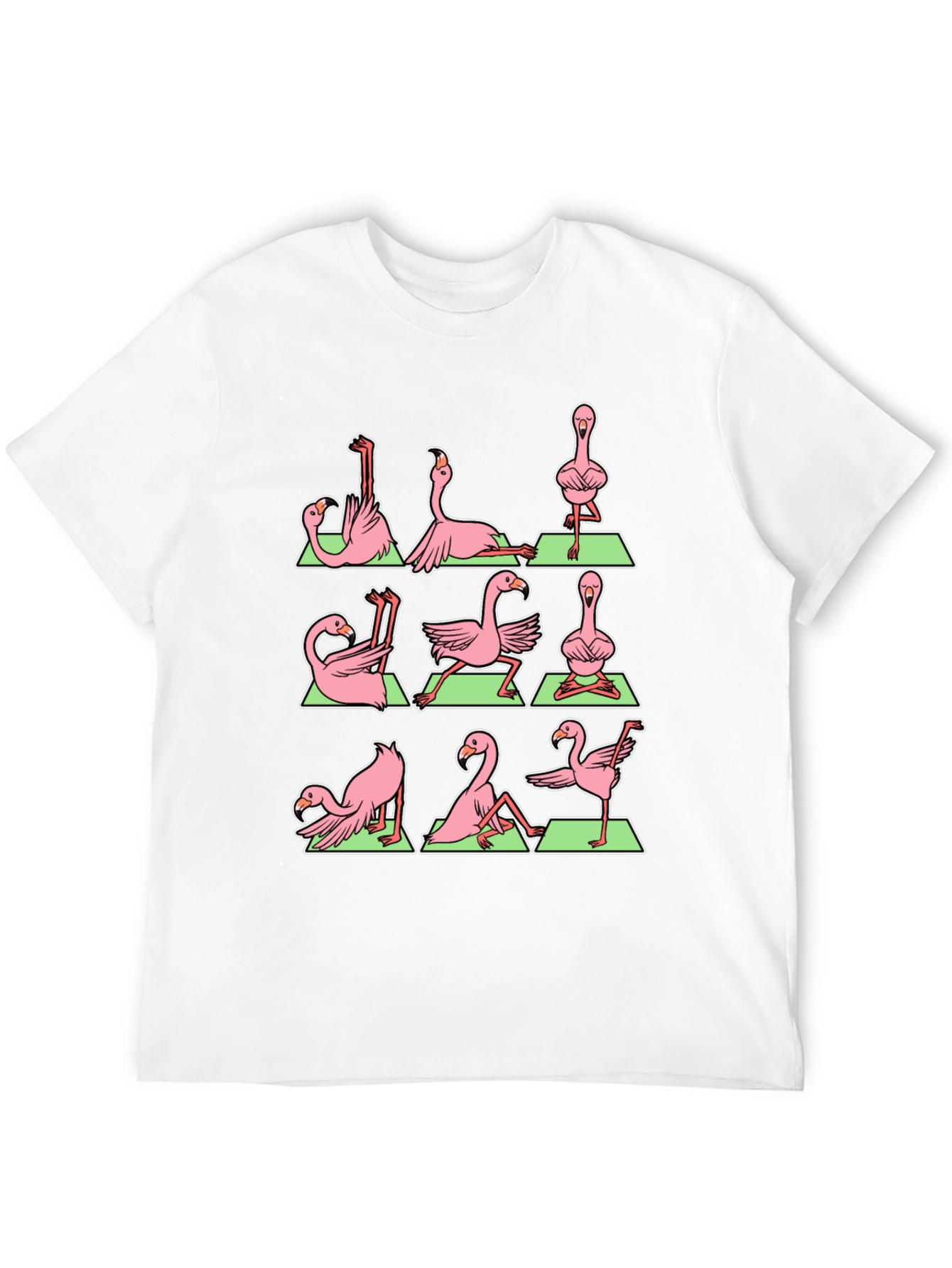 Yoga Flamingo T-Shirt - Black Graphic Tee