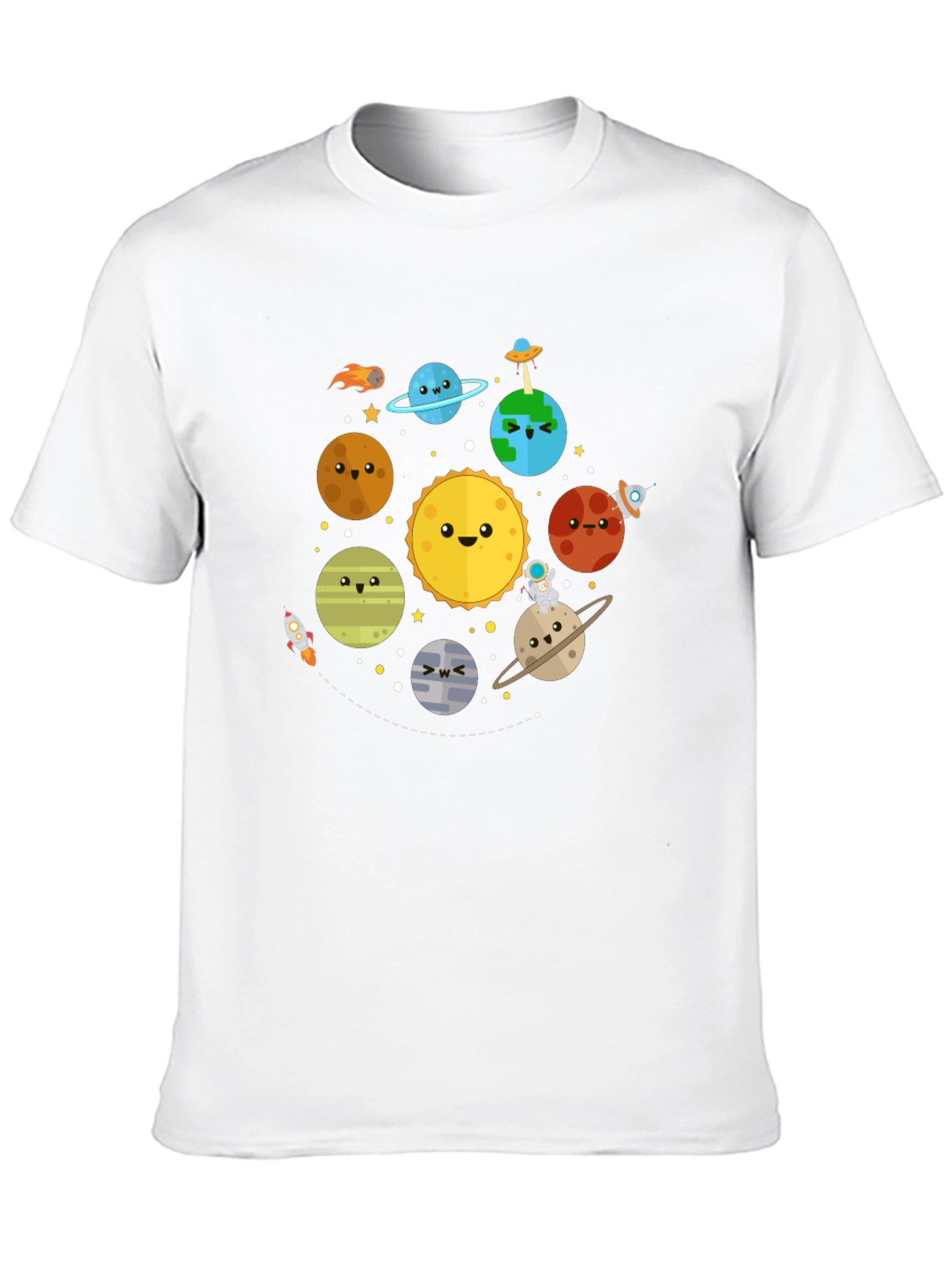 Cartoon Planet T-Shirt - Solar System Tee