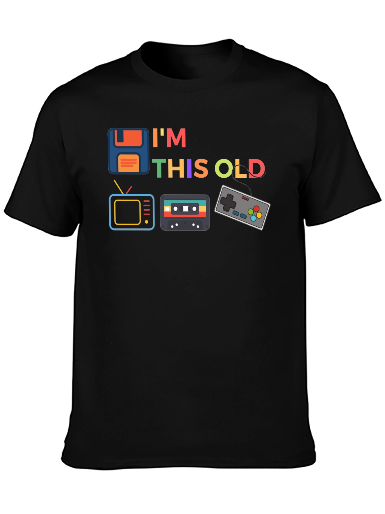 Im This Old T-Shirt Retro Gamer Throwback Tee