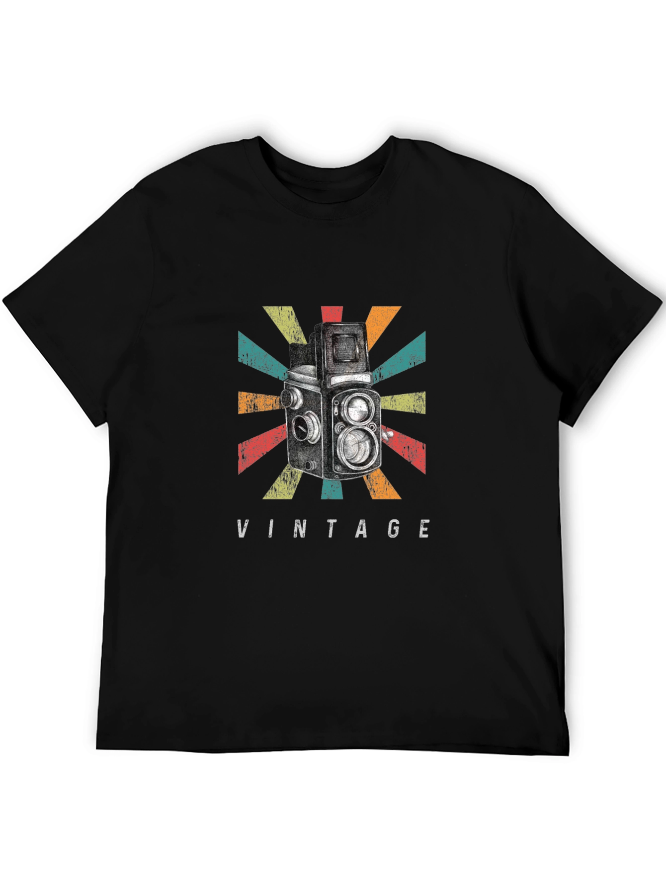 Vintage Camera Graphic Tee - Retro Style