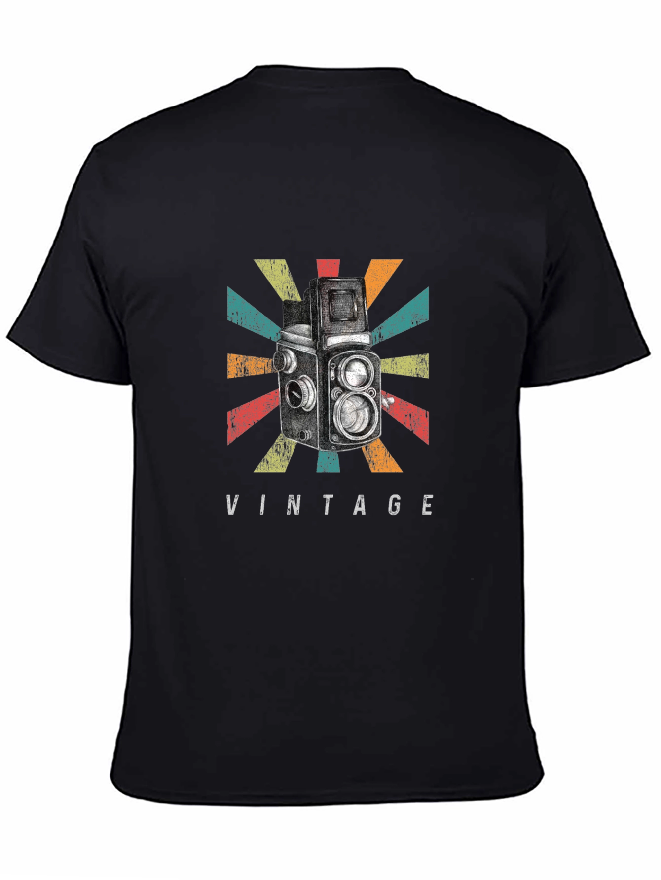 Vintage Camera Graphic Tee - Retro Style