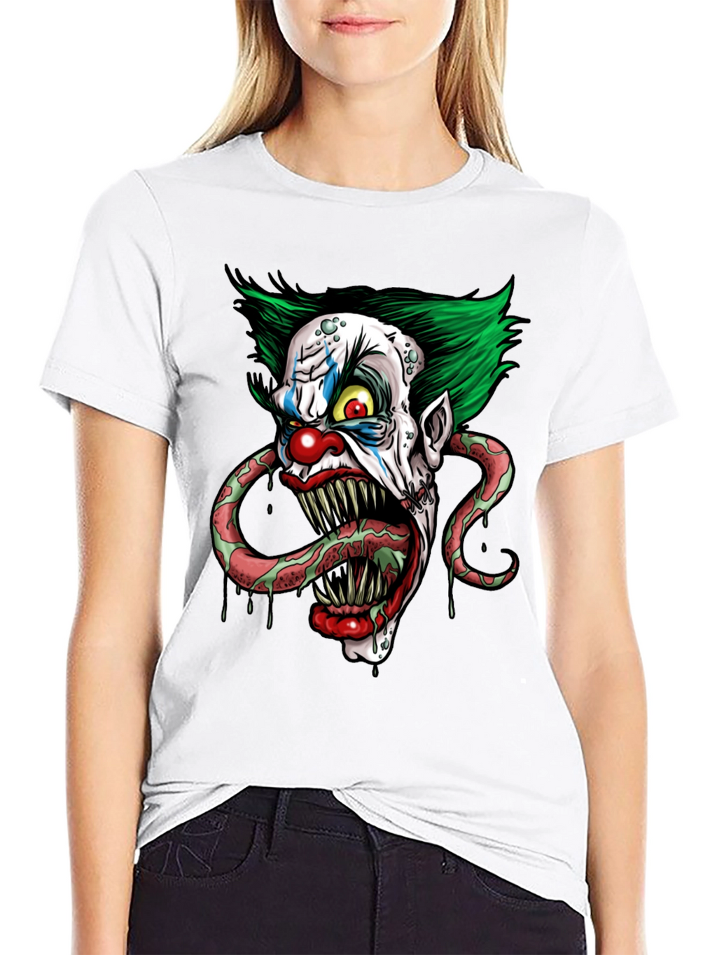 Scary Clown Graphic Tee - Horror T-Shirt