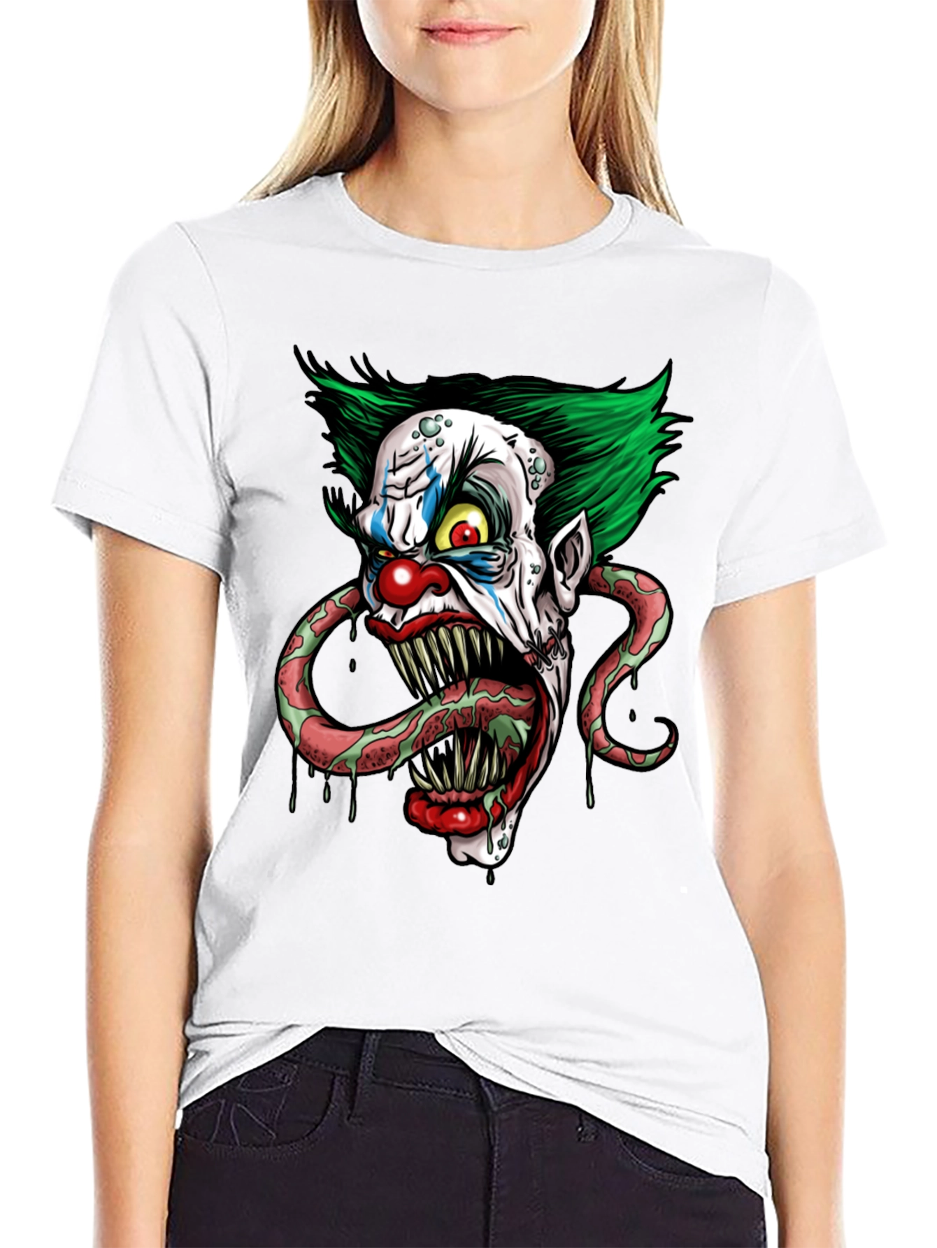 Scary Clown Graphic Tee - Horror T-Shirt