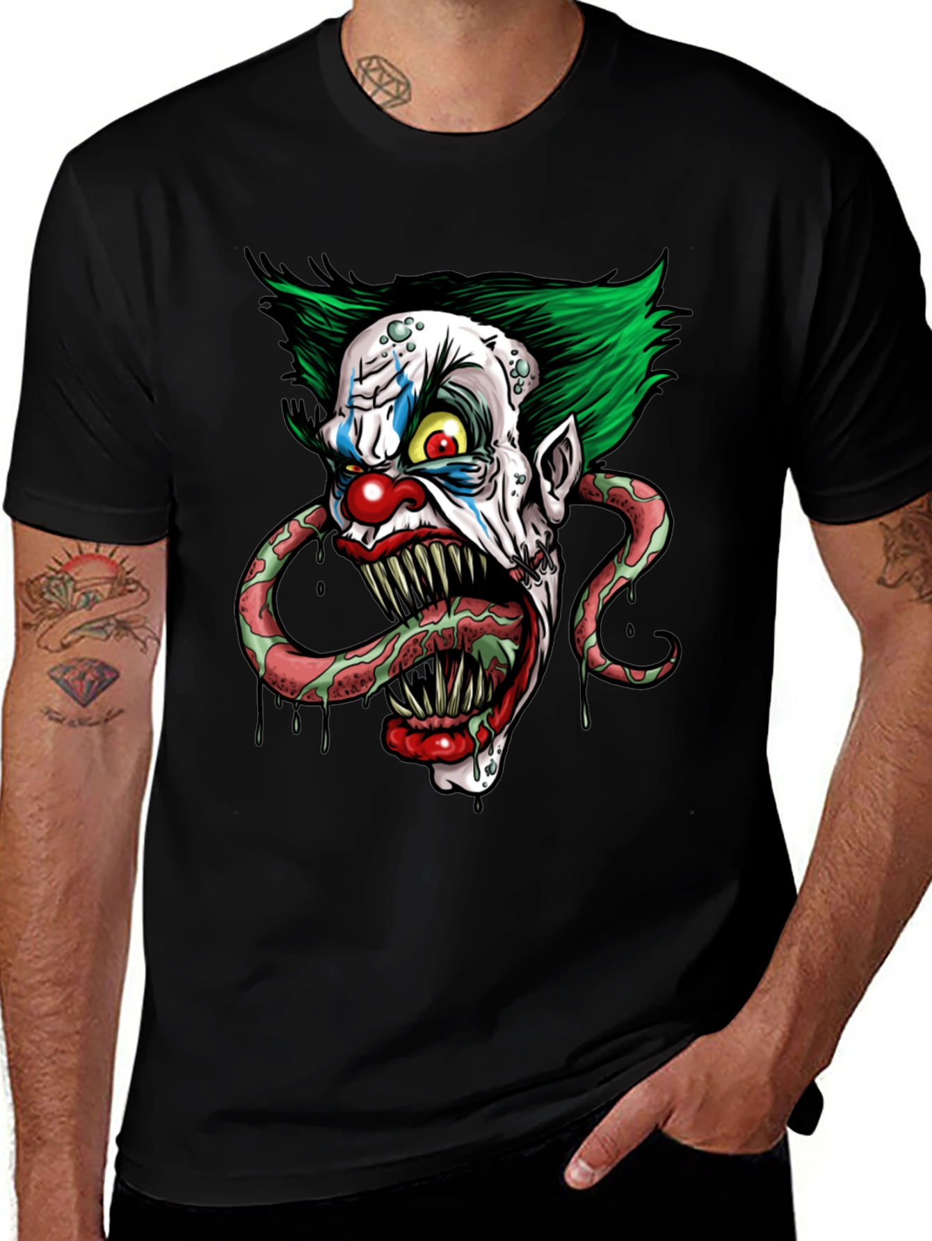 Scary Clown Graphic Tee - Horror T-Shirt