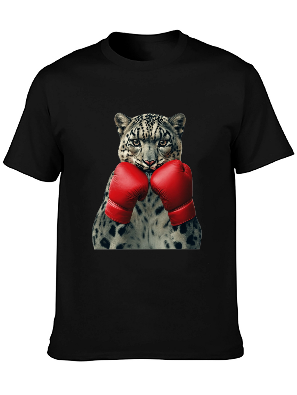 Leopard Boxer Graphic Tee - Punchy Style!